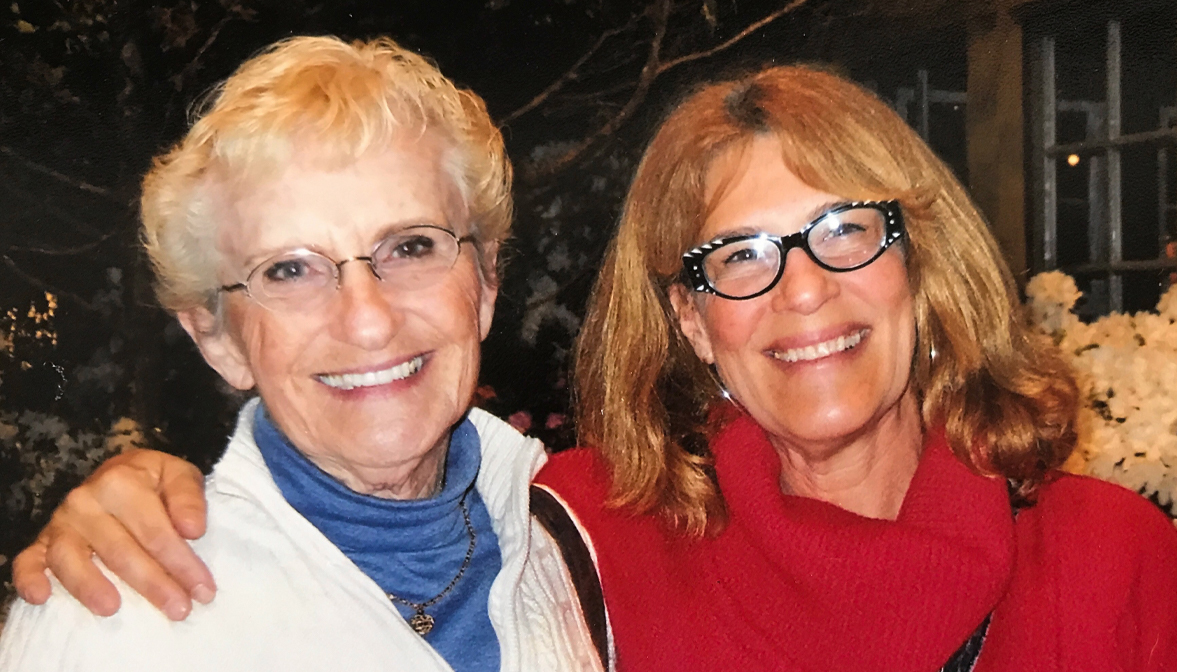 Jackie Stockton (left) and daughter Alice Stockton-Rossini at the Philadelphia Flower Show in March 2019. The two women have recovered from COVID-19 after an outbreak hit their New Jersey community. (Courtesy of Alice Stockton-Rossini)