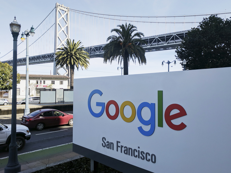 Google announced some employees could return to company offices over the summer but said most of the tech giant's employees would likely be allowed to work from home for the rest of the year. (Michael Liedtke/AP)