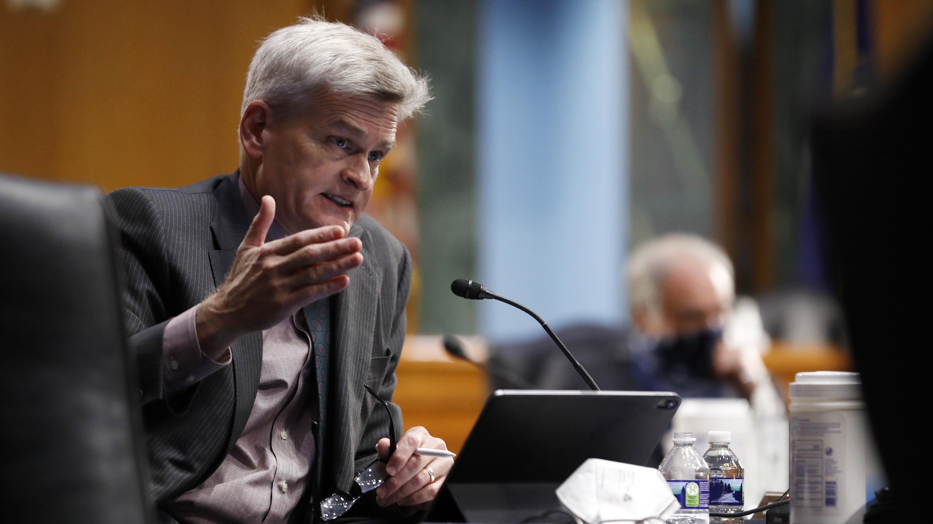 Sen. Bill Cassidy, R-La., speaks during a Senate Health, Education, Labor and Pensions Committee hearing on May 7. Cassidy says testing needs to be targeted.