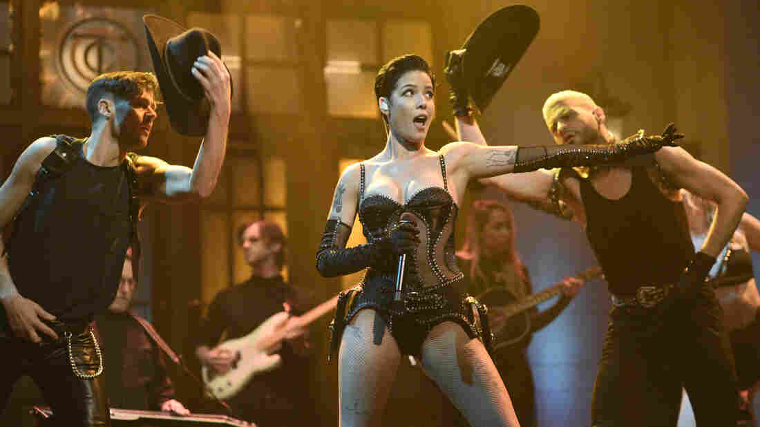 SATURDAY NIGHT LIVE — "Adam Driver" Episode 1778 — Pictured: Musical guest Halsey performs "You Should Be Sad" on Saturday, January 25, 2020 — (Photo by: Will Heath/NBC/NBCU Photo Bank via Getty Images)