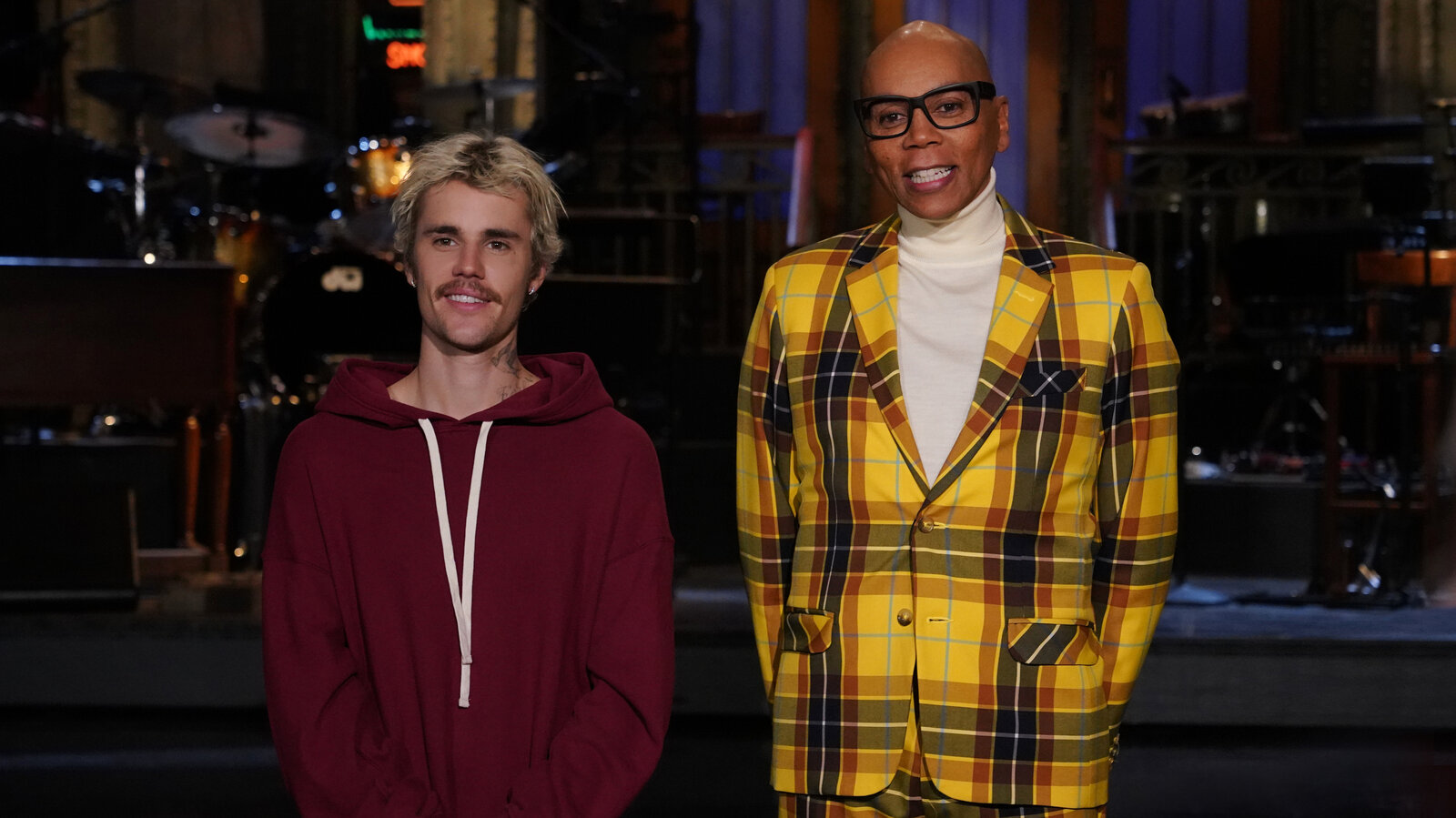 Justin Bieber and Ru Paul on SNL