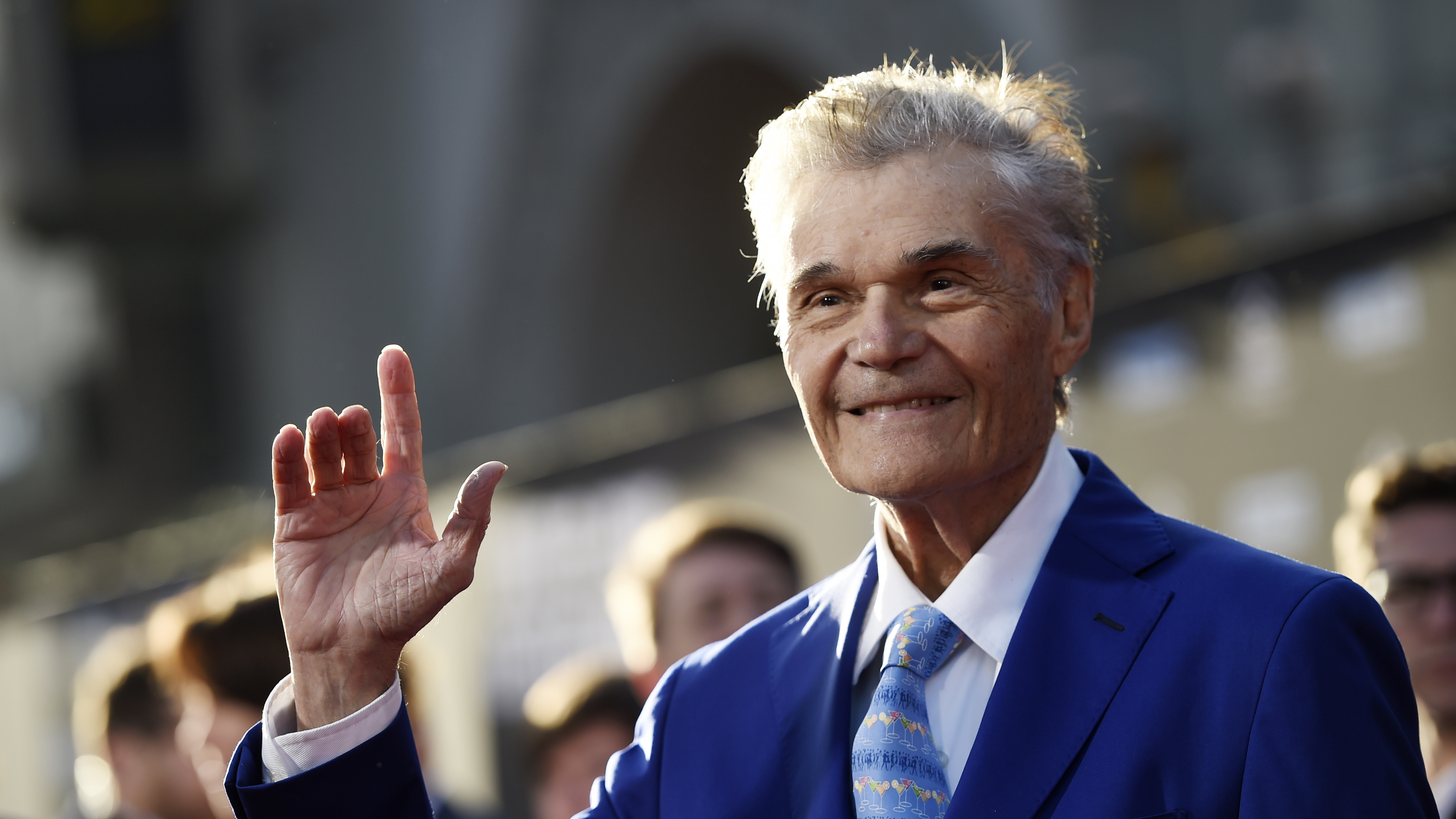 Fred Willard, seen at a film premiere in Los Angeles in 2017, has died at the age of 86.