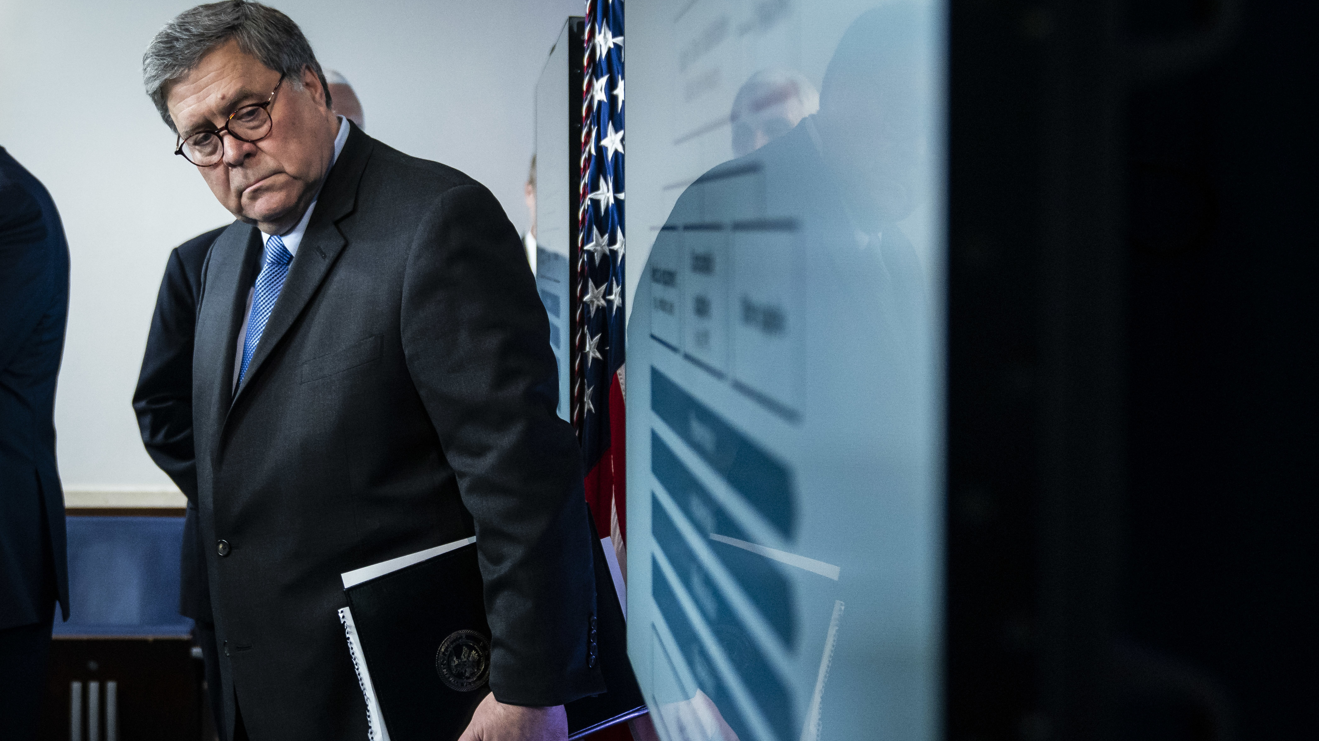 U.S. Attorney General William Barr, here at a White House briefing in March, appointed a U.S. attorney in 2019 to look into the origins of the Russia probe. (The Washington Post via Getty Images)