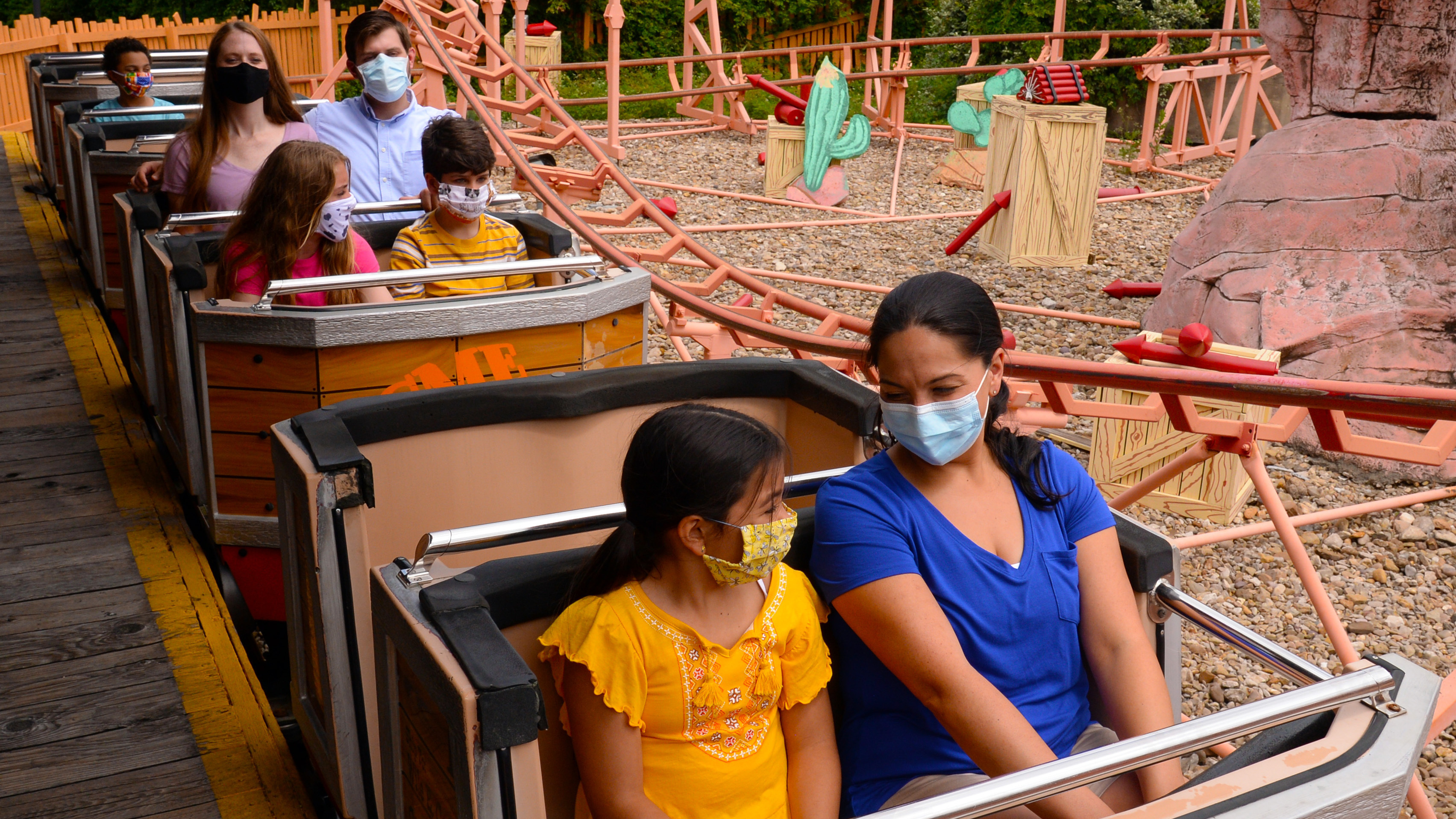 Six Flags will reopen its first park on June 5, requiring masks and a health check