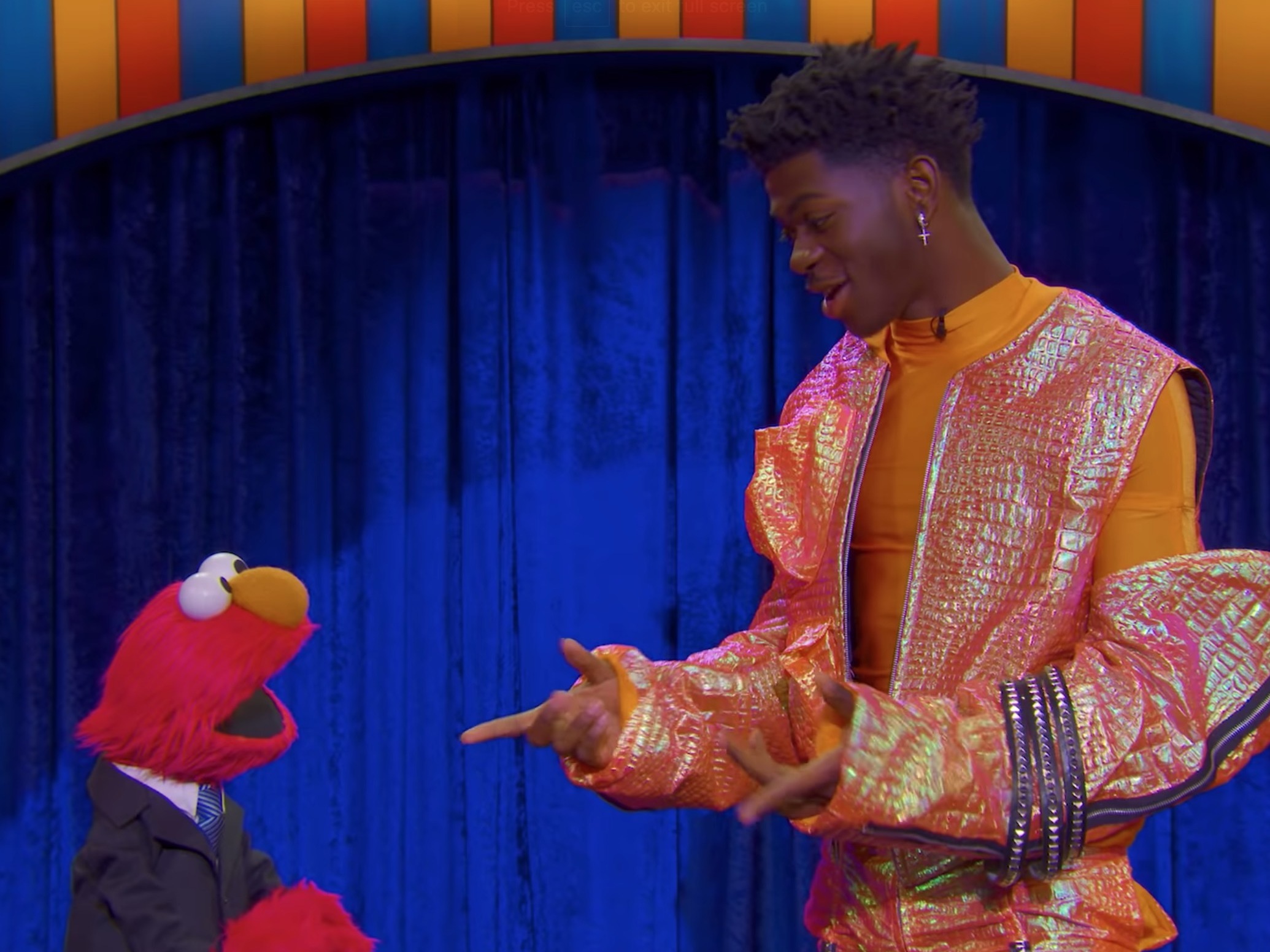 Watch Lil Nas X And Kacey Musgraves Help Elmo Debut A New Talk Show