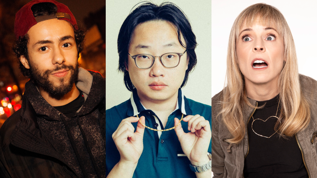 Comedians Ramy Youssef, Jimmy O. Yang, and Maria Bamford appear on Ask Me Another.