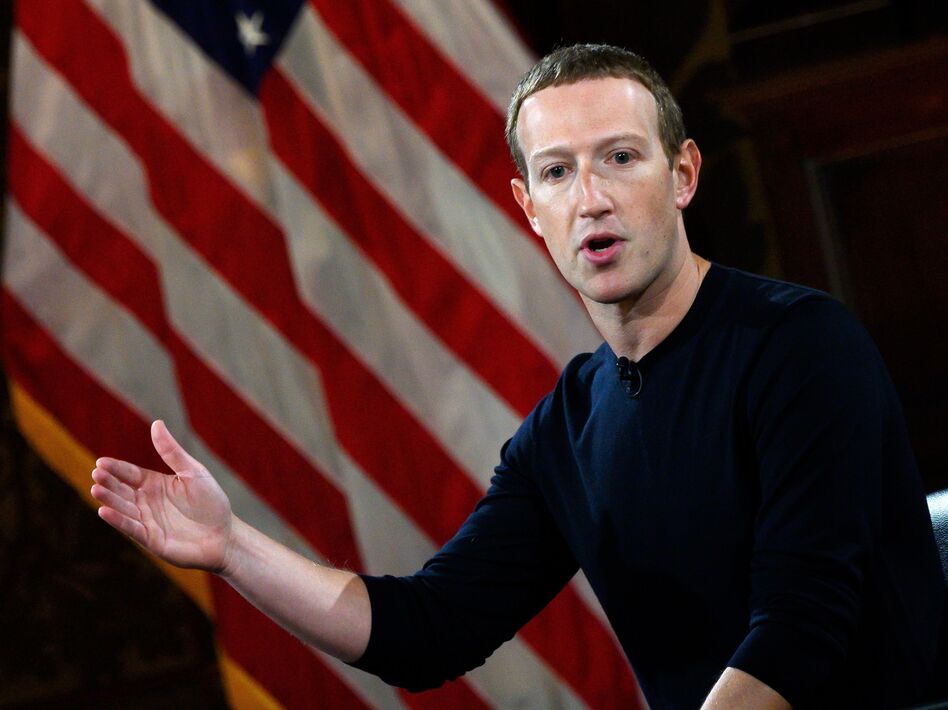 Facebook CEO Mark Zuckerberg is under pressure from employees who say President Trump is violating the social network's rules against inciting violence. (Andrew Caballero-Reynolds/AFP via Getty Images)