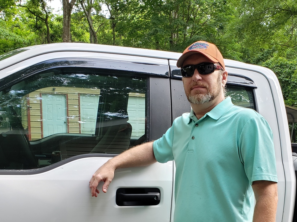 Jonathan Baird and his wife, Nichole, say they've had to decide between making their car payment and buying food since she lost her job in the pandemic. His mortgage and auto lenders told him he didn't qualify for help. (Nichole Baird)