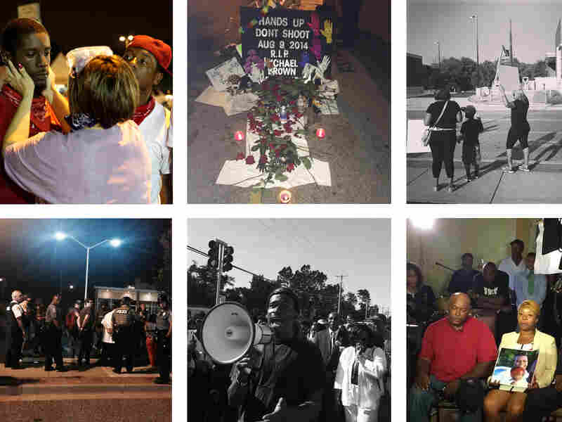 Scenes from Ferguson, Mo., in August 2014, captured by some of the reporters I spoke to for this story.