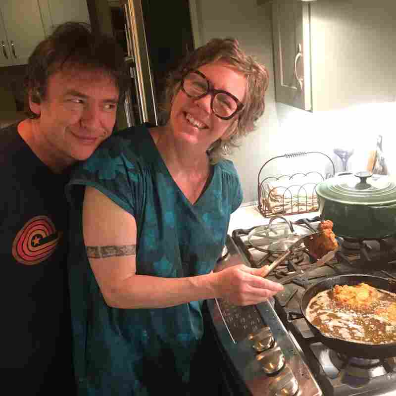 Paul Burch and his wife Meg Giuffrida.
