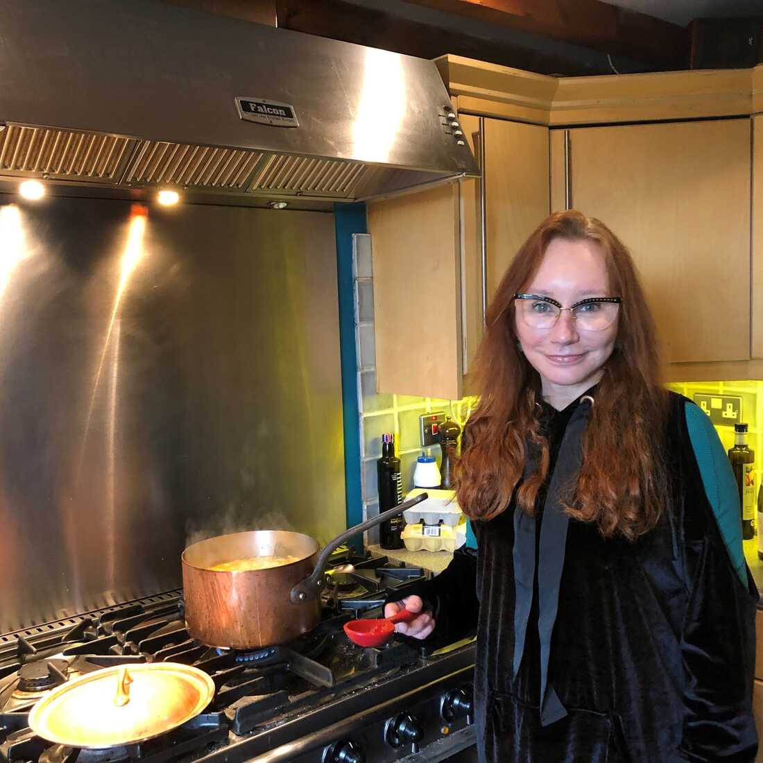 Tori Amos in her kitchen