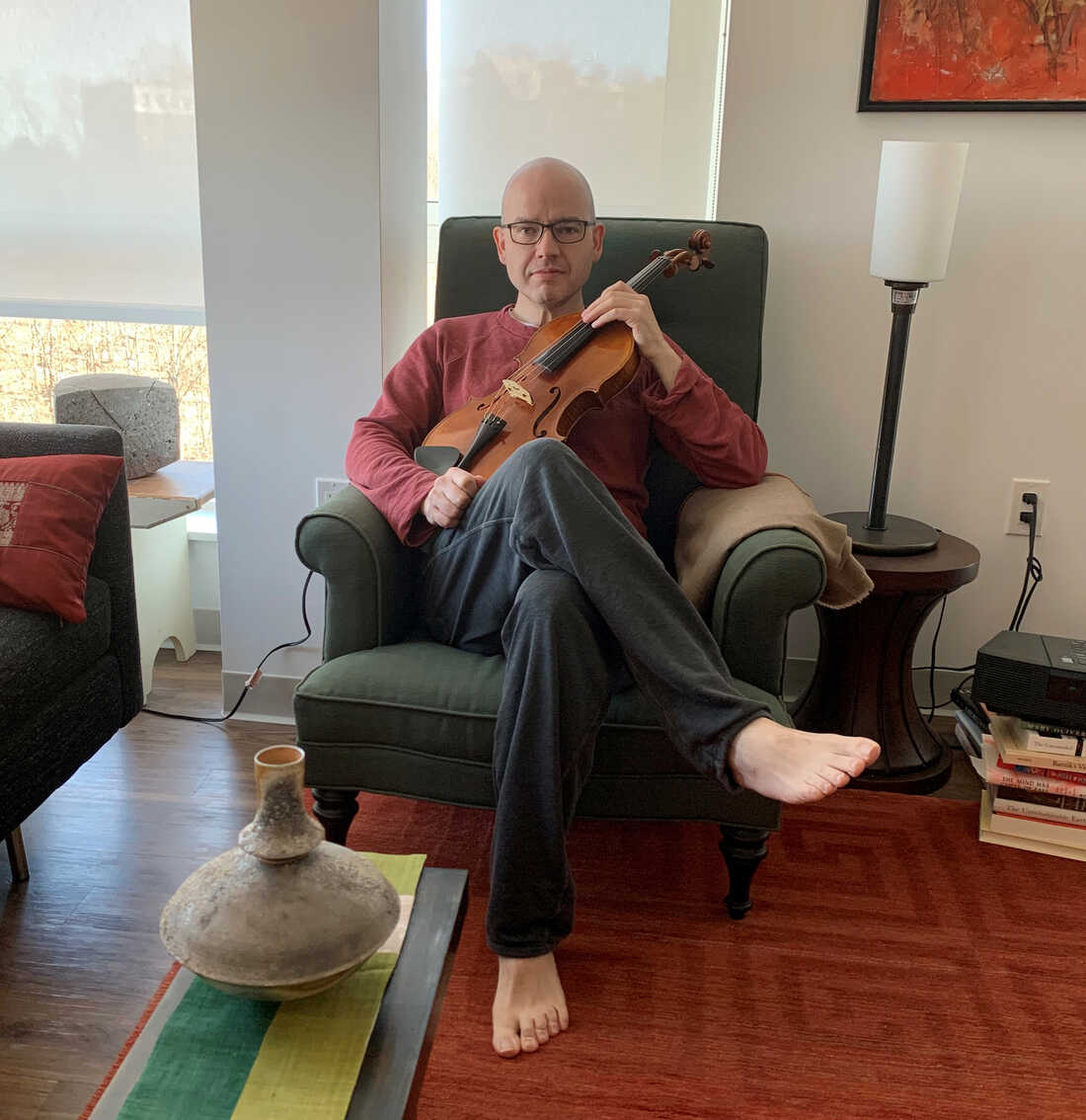 Nicholas Cords in his home