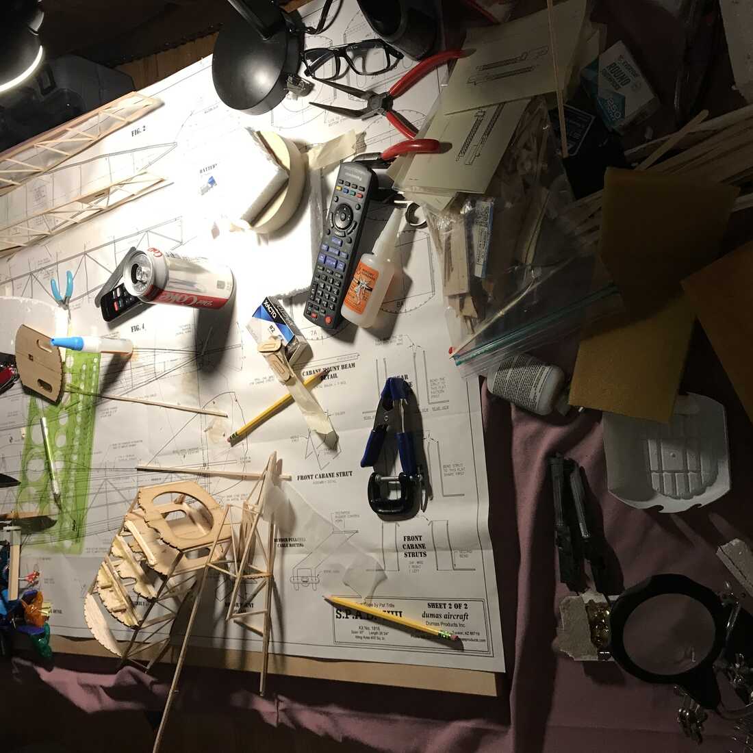 Jimmy Webb has been working on model airplanes.