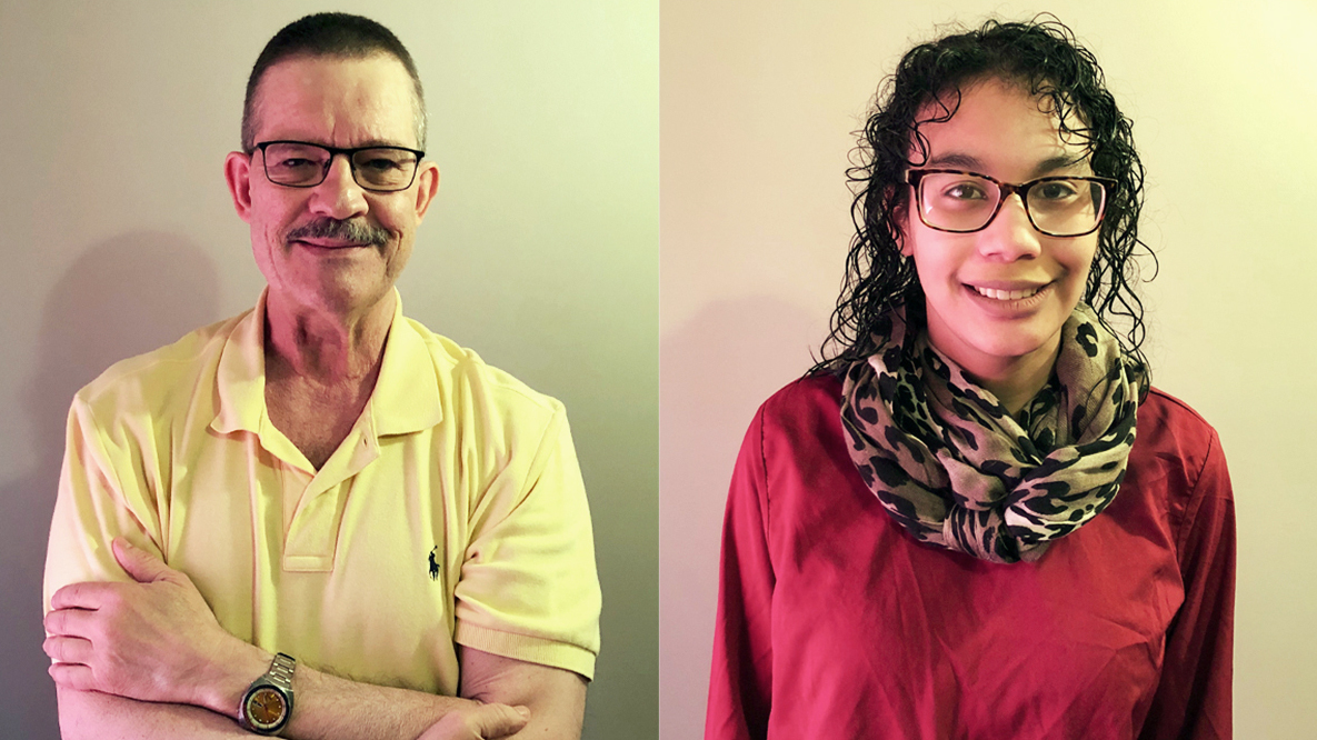 Dr. Joseph Kras and his daughter, Sophie, at their StoryCorps recording in Olivette, Mo. (The Kras family)