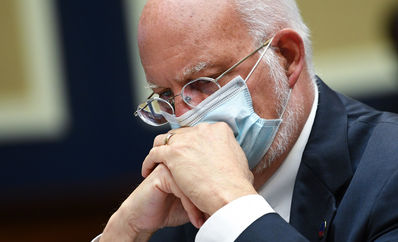 "Our best estimate right now is that for every case that was reported, there actually were 10 other infections," Dr. Robert Redfield, director of the Centers for Disease Control and Prevention, said during a conference call Thursday. Redfield is pictured during a hearing of the House Committee on Energy and Commerce on Tuesday. (Kevin Dietsch-Pool/Getty Images)