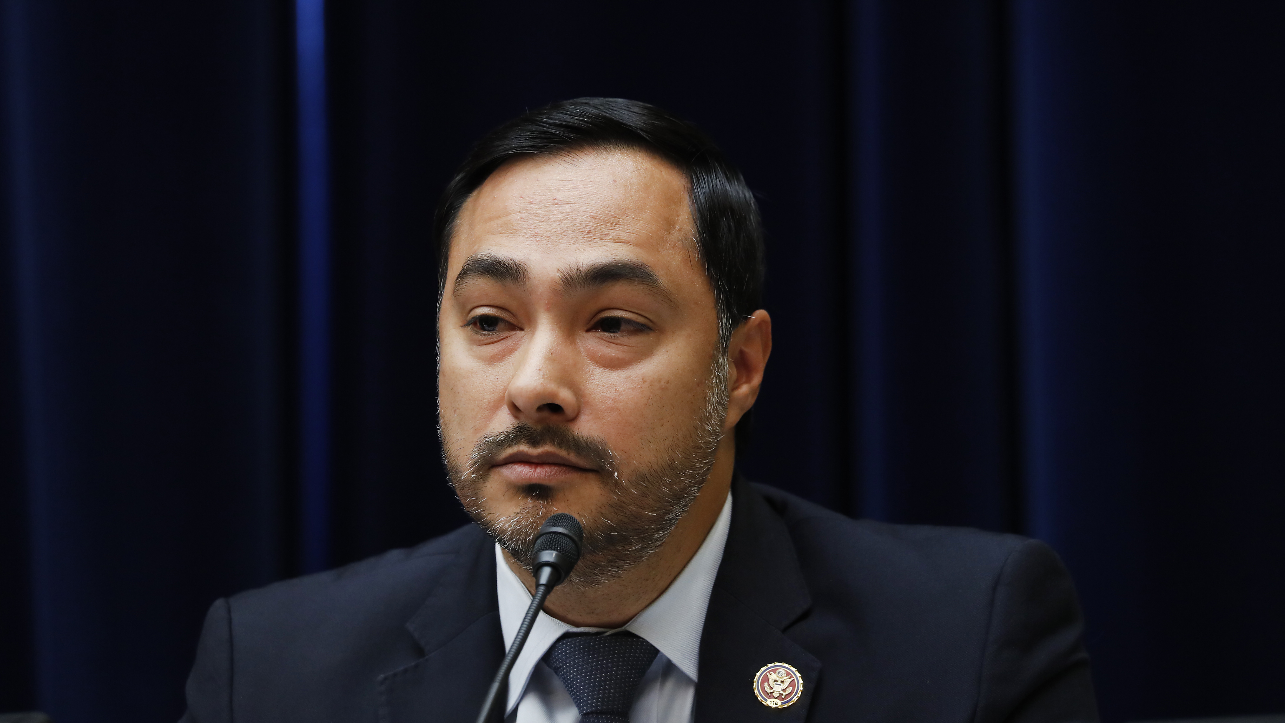 Rep. Joaquin Castro (D-Texas) listens during a House Intelligence Committee hearing on Sept. 26, 2019.