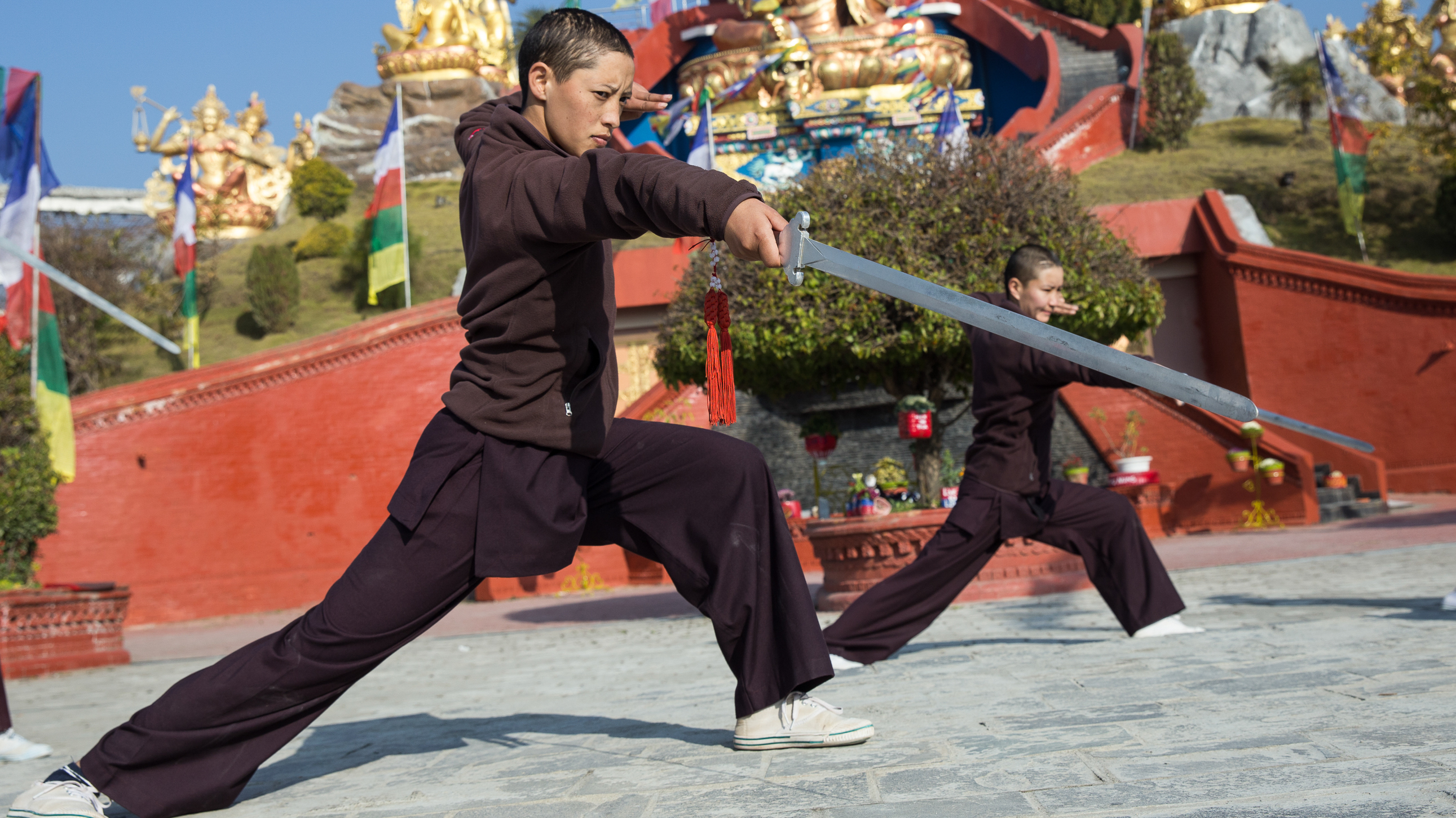 Kung Fu Nuns Of Kathmandu Honored For Empowering Girls Goats and Soda NPR