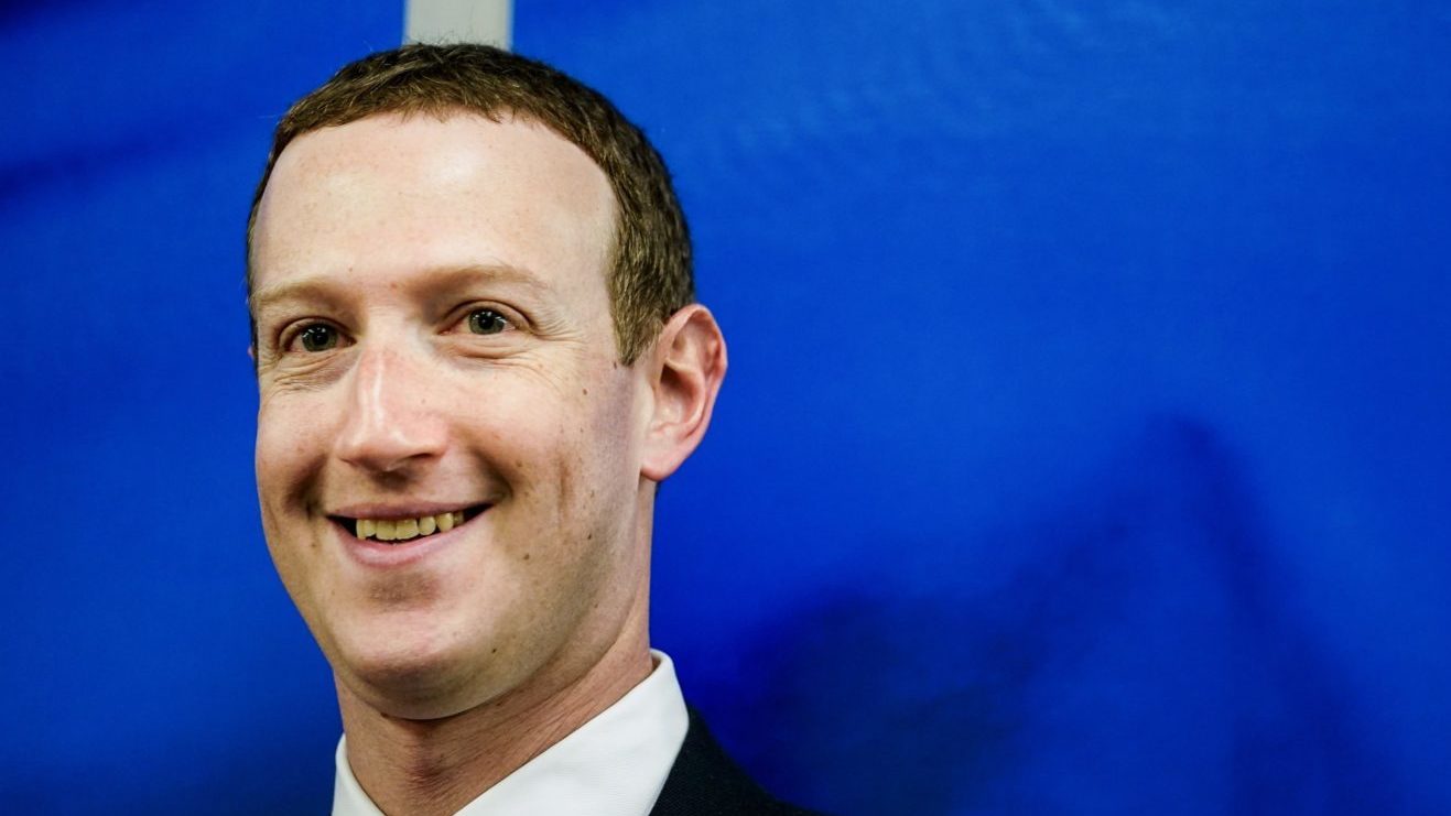 Founder and CEO of US online social media and social networking service Facebook Mark Zuckerberg reacts upon his arrival for a meeting with European Commission vice-president in charge for Values and Transparency, in Brussels. (KENZO TRIBOUILLARD/AFP via Getty Images)