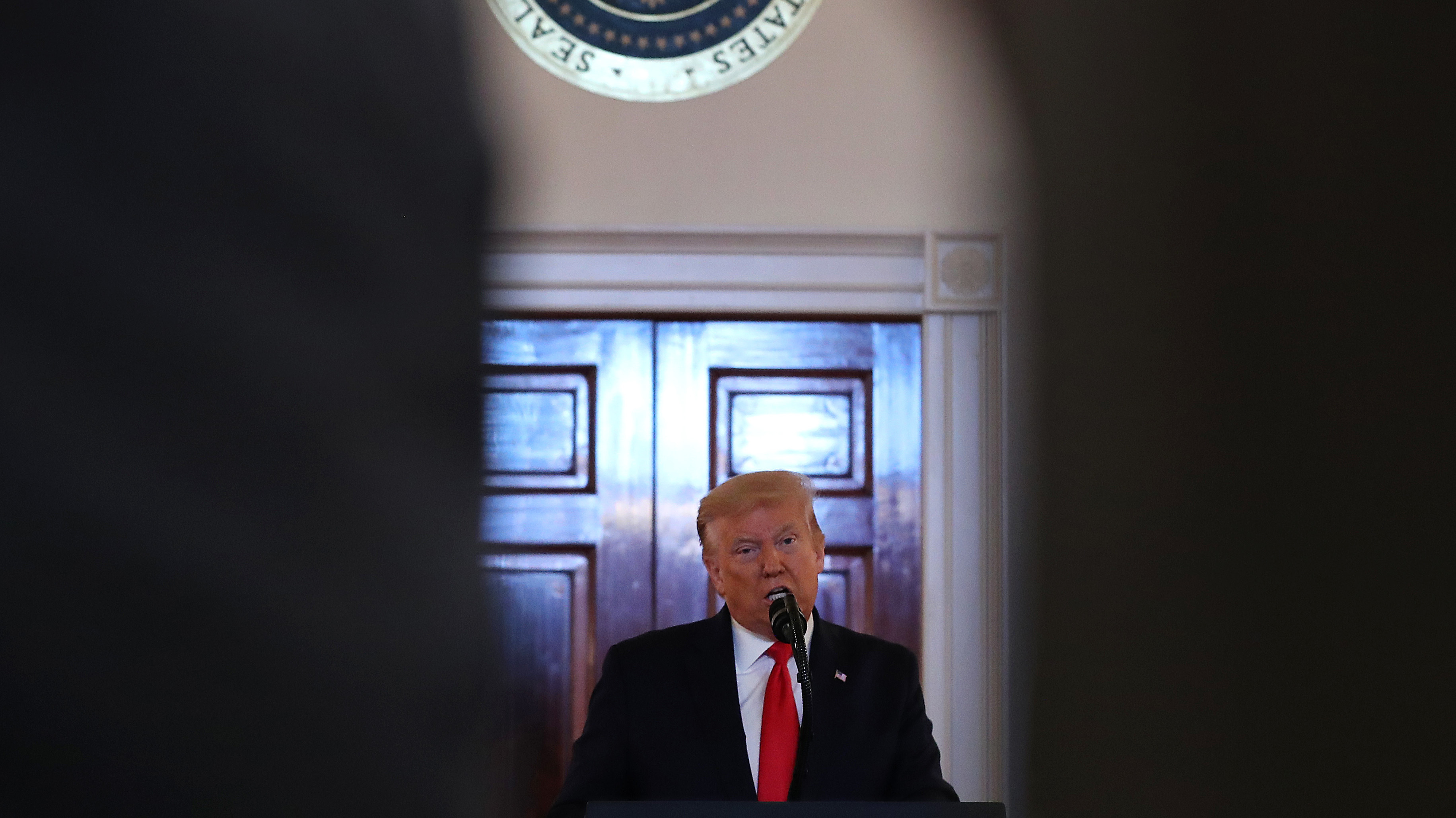 President Trump, seen last week at the White House, is the subject of another scathing book that also faced a court battle. The release date for the new book by his niece, Mary Trump, has been moved up to July 14. (Getty Images)