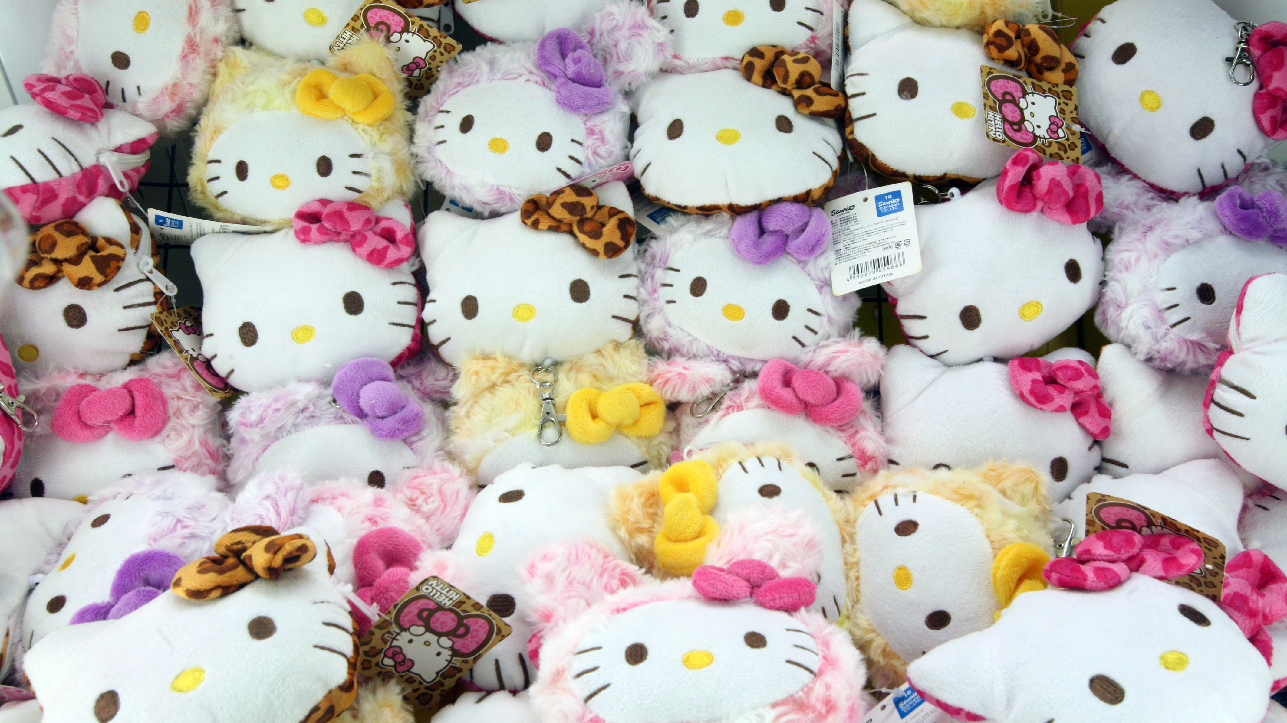 A display at Hello Kitty