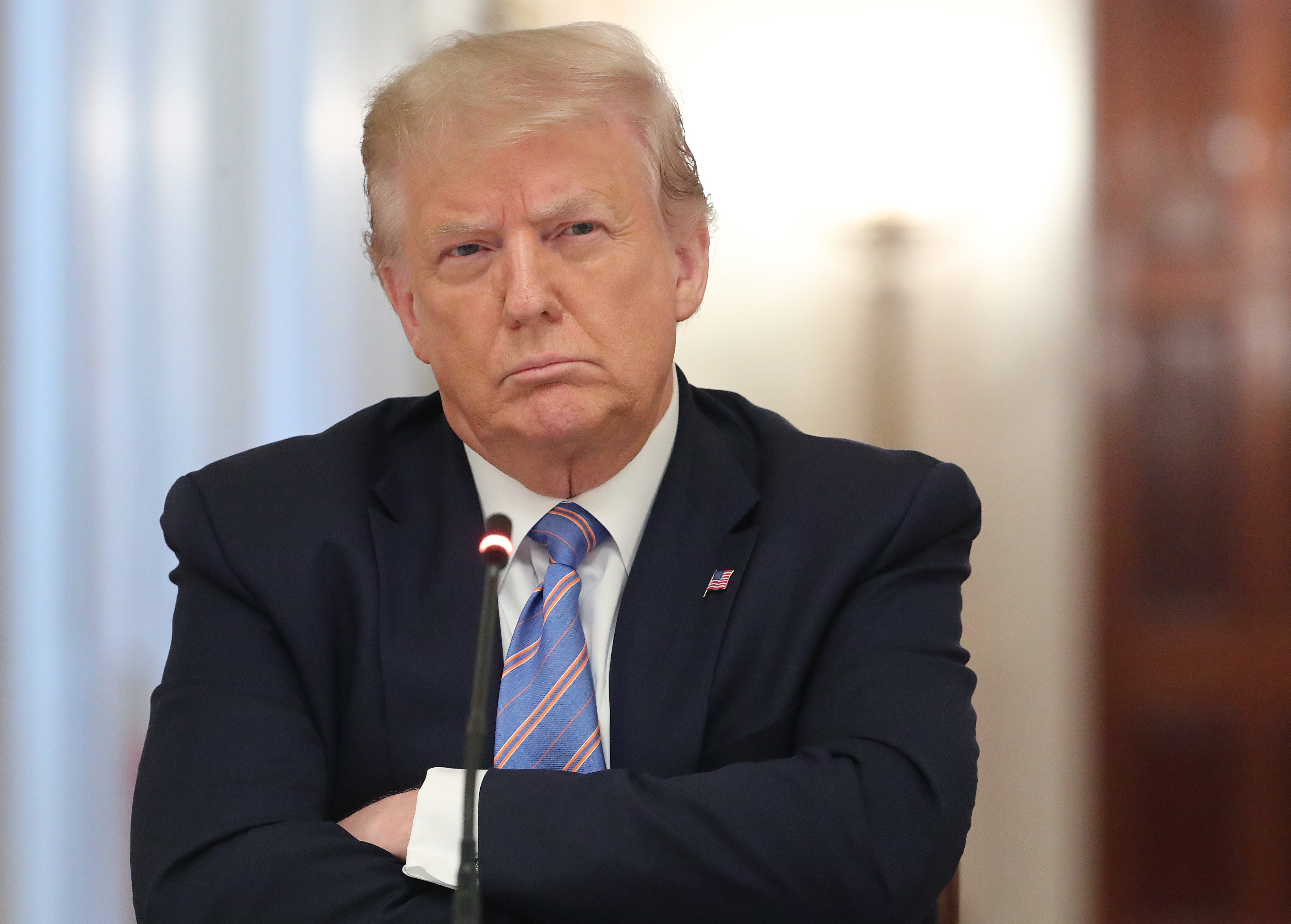President Trump is not pleased with the Supreme Court's decision on Thursday that his financial records have to be turned over to a New York grand jury. (Getty Images)