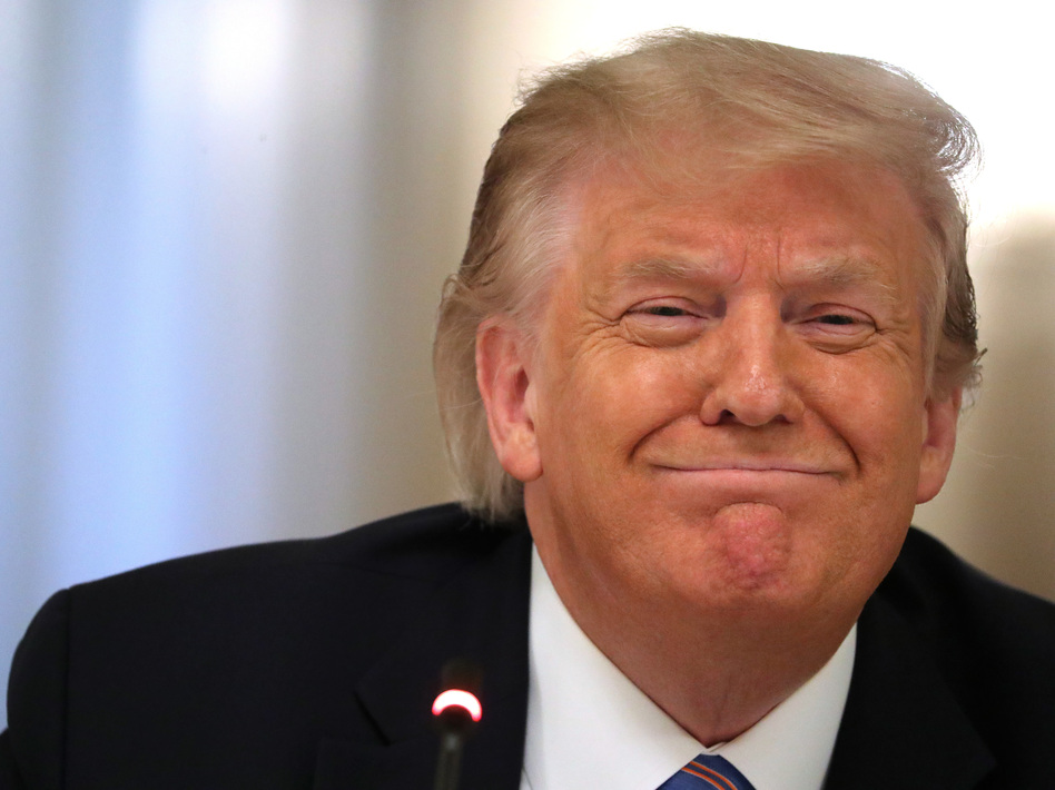 President Trump at a July 7 meeting about reopening schools amid the coronavirus. The White House says his work on the pandemic means he needs more time to file an annual financial disclosure. (Chip Somodevilla/Getty Images)