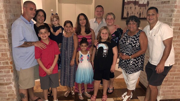 This photo from a trip last November shows the friends and family Danielle Zonis (third from right) chose to quarantine with during the coronavirus pandemic. She started a Facebook group for others to discuss the choices they