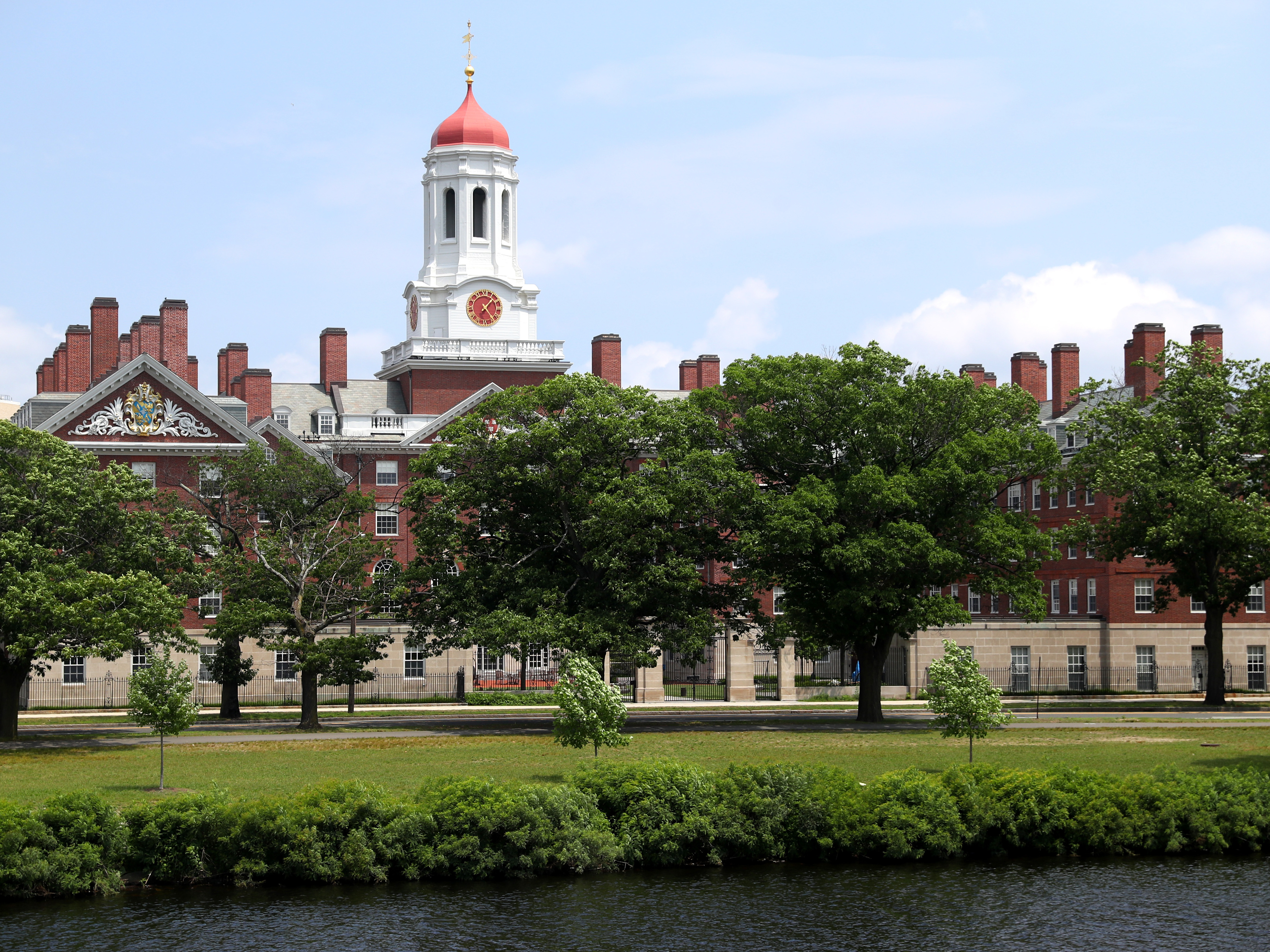 Harvard University, shown here, and the Massachusetts Institute of Technology sued the Trump administration over a rule change that would have barred international college students from taking fully online course loads in the United States. In court on Tuesday, a judge announced that the government would rescind the directive. (Getty Images)