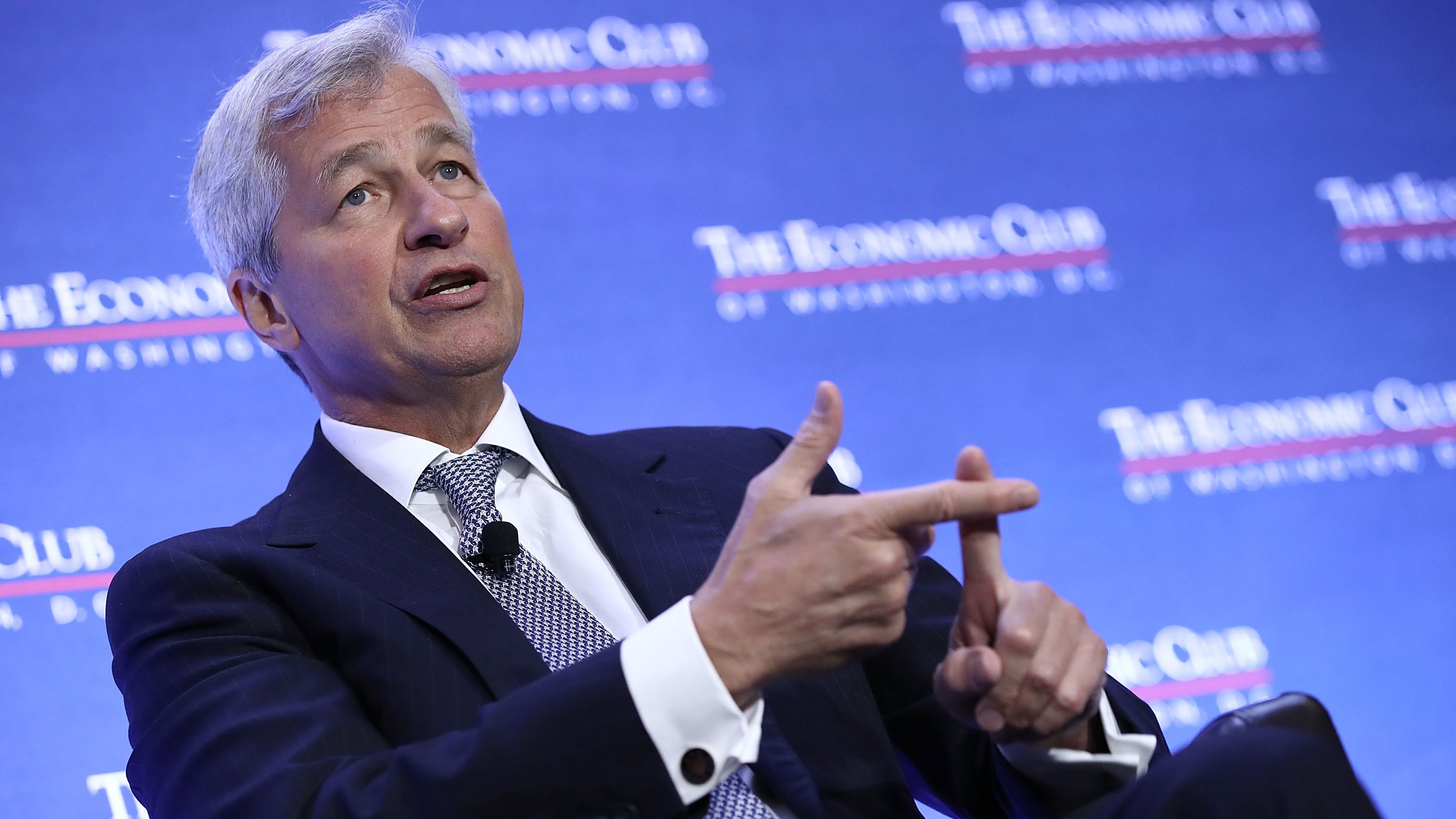 &quot;We still face much uncertainty regarding the future path of the economy,&quot; JPMorgan Chase CEO Jamie Dimon said Tuesday in a statement accompanying the giant bank's financial results. (Getty Images)
