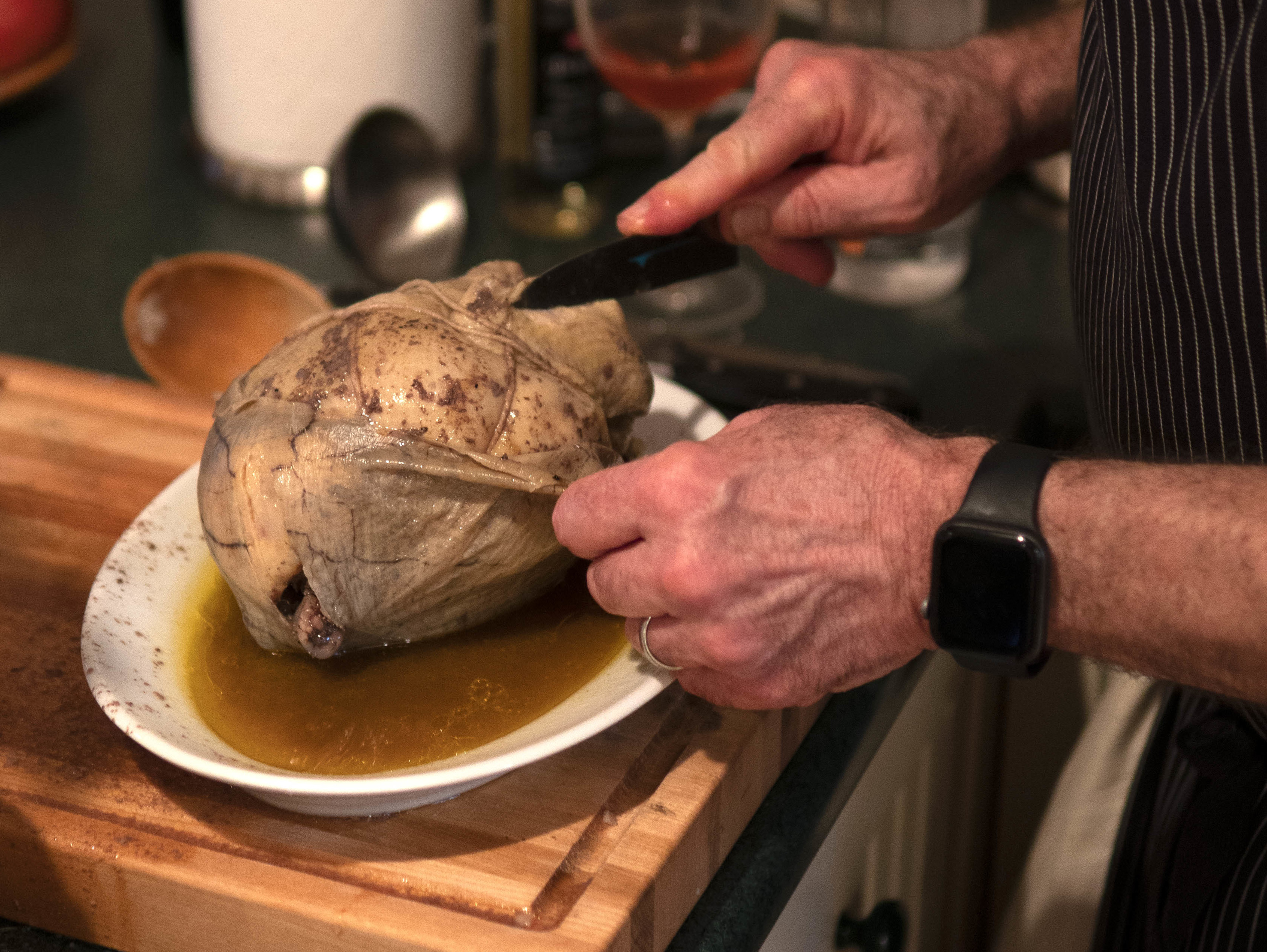 Cooking Chicken In A Pig's Bladder (It Sounds Better In French) With Bill Buford