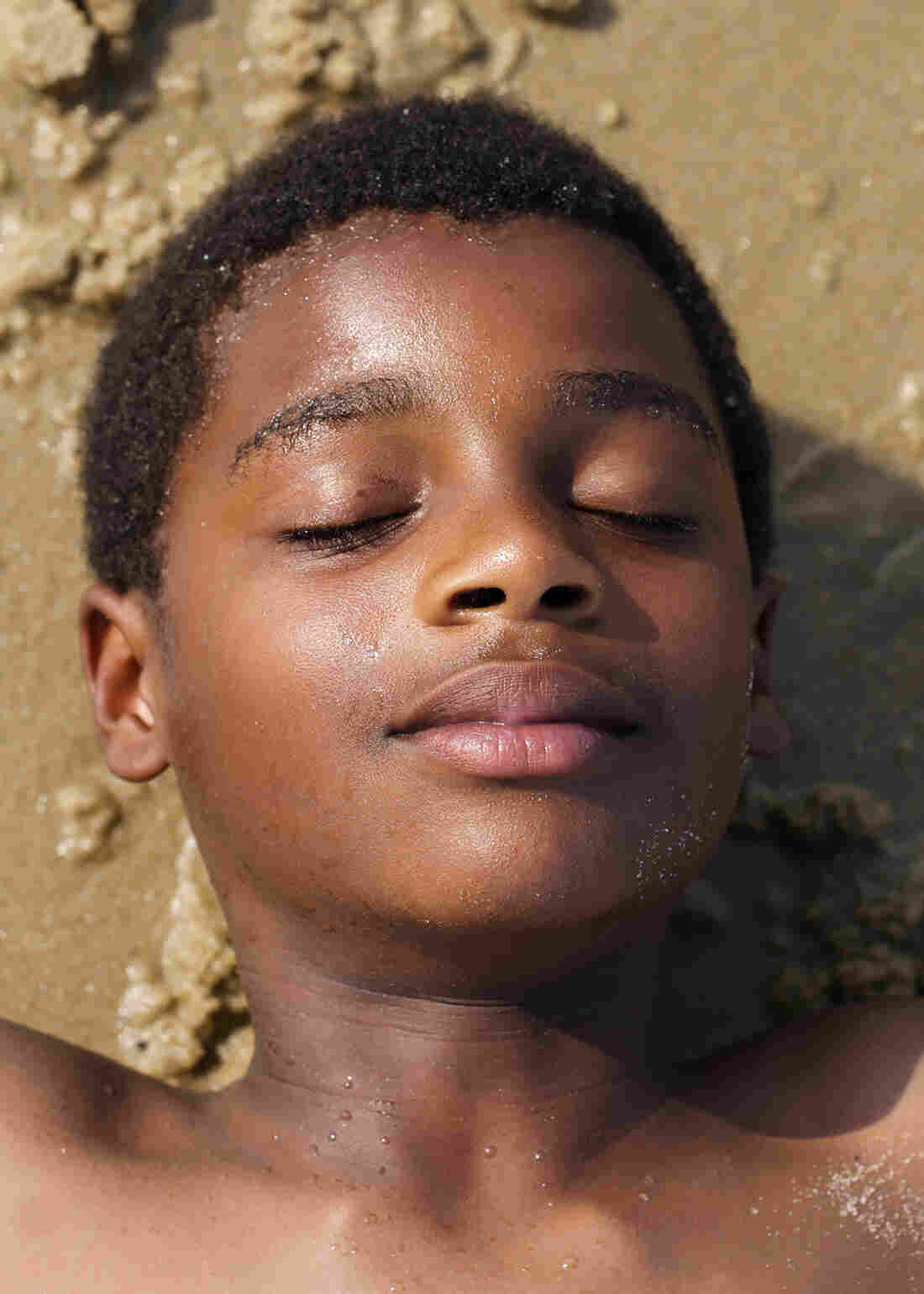Khaya at the beach.