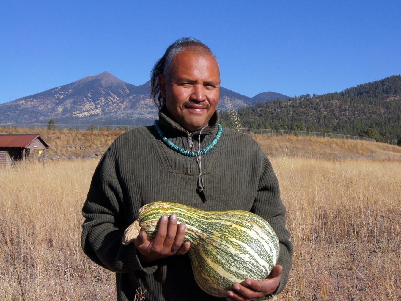 Since COVID-19 has much of the Navajo Nation stuck at home, farmer Tyrone Thompson says it's the perfect time for them to return to their agricultural roots. (Courtesy Hundred Storms Creative)