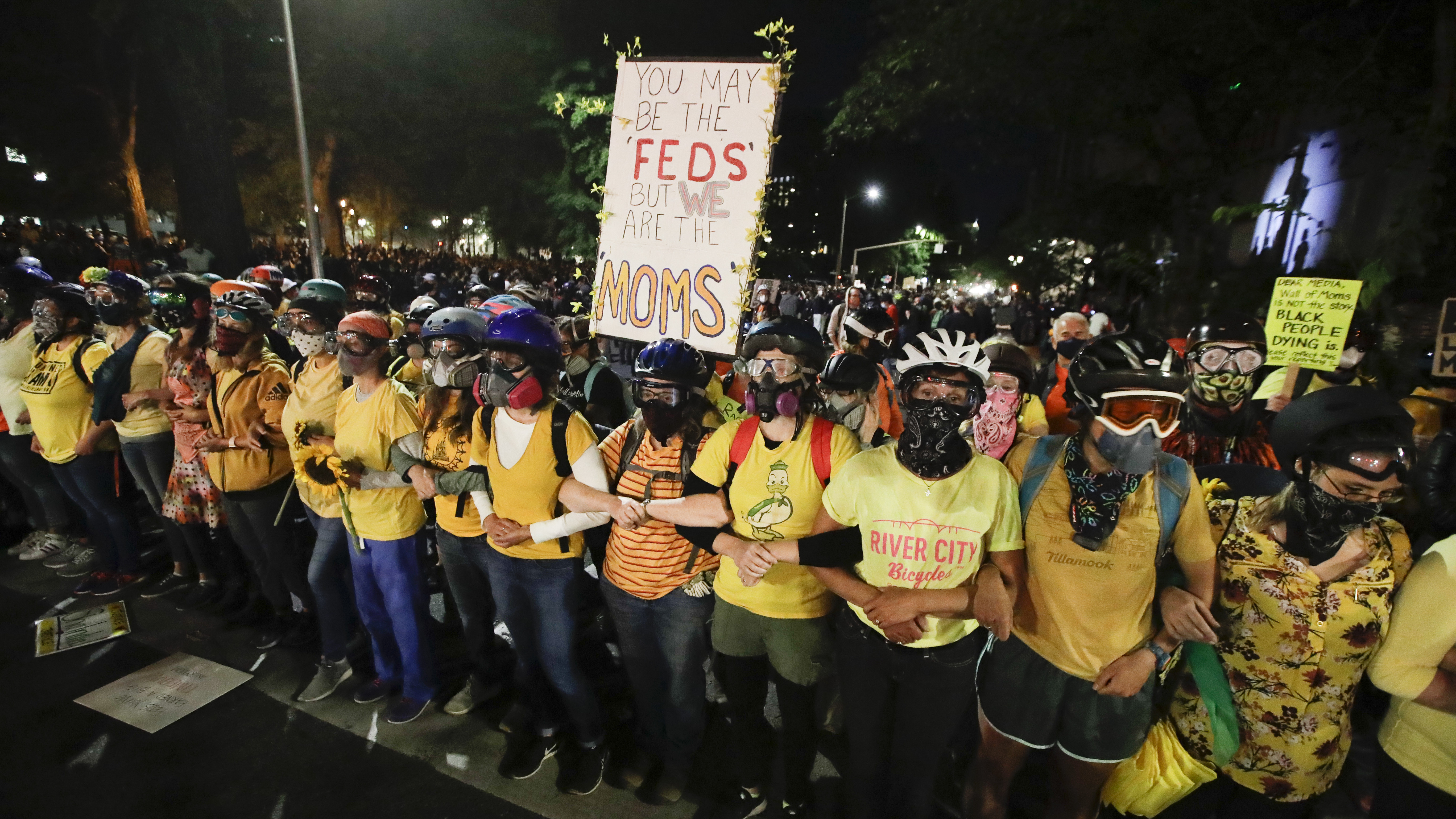 What The 'Wall Of Moms' Protests Say About Motherhood, Race In America ...