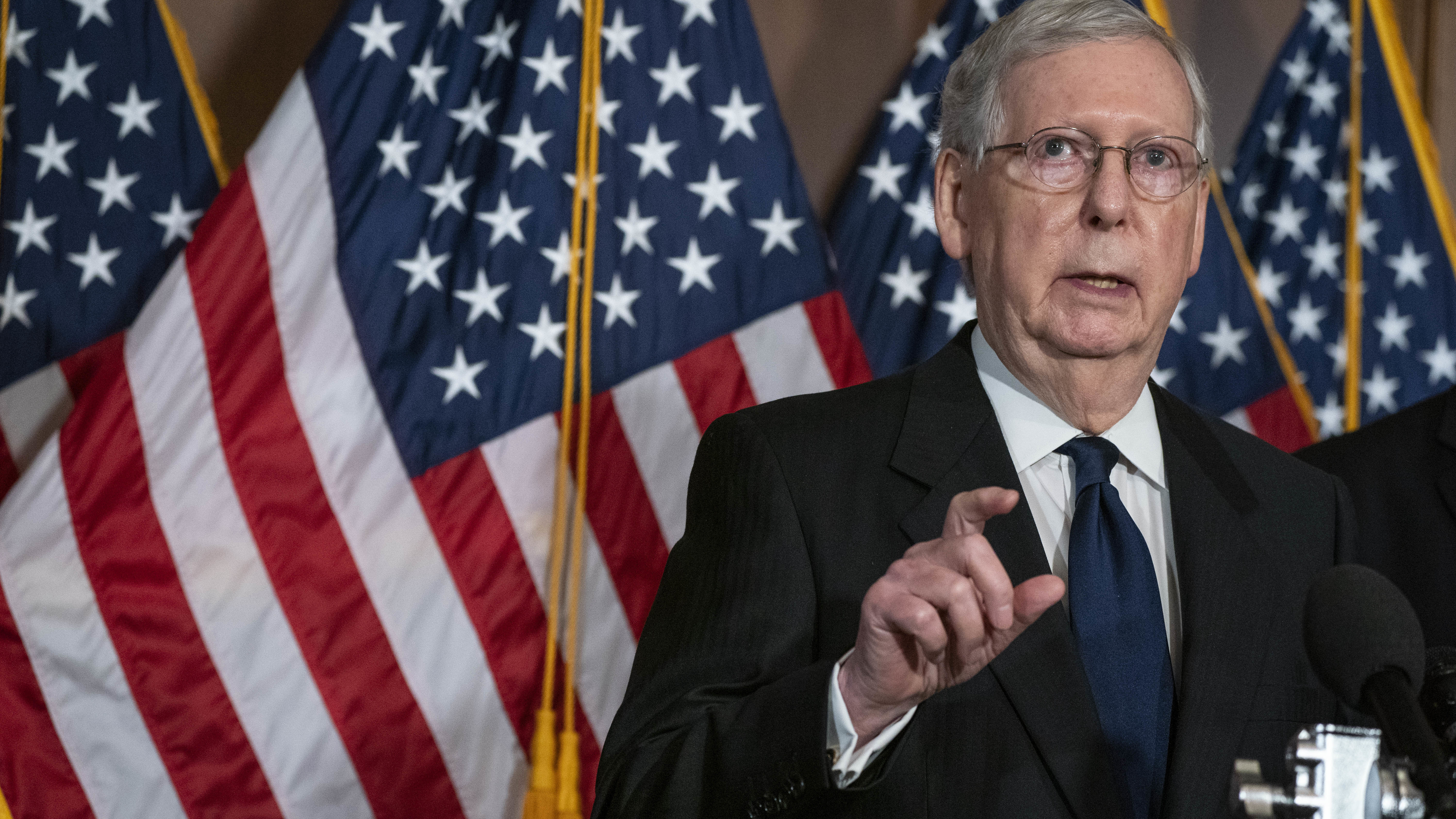 Senate Majority Leader Mitch McConnell, R-Ky., announced a coronavirus relief proposal on Monday that did not include any provisions to extend legal deadlines for the 2020 census as the Census Bureau has requested. (Bloomberg via Getty Images)
