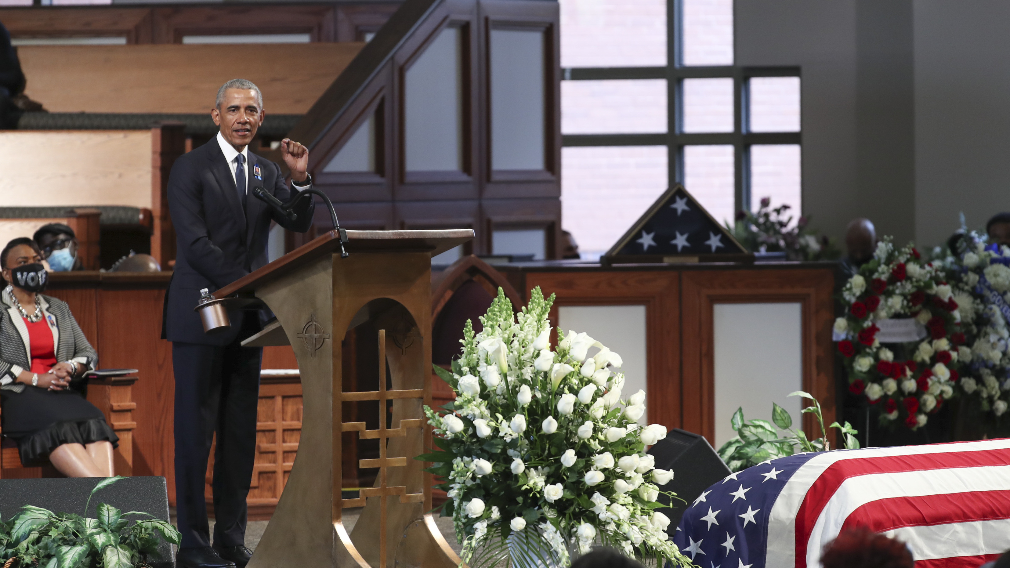 Obama Delivers Eulogy At Funeral For Civil For Rights Legend John Lewis