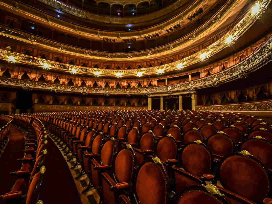 BUENOS AIRES, ARGENTINA - APRIL 23: Seats of Teatro Colon stand empty as events have been cancelled due to COVID-19 pandemic. (Photo by Amilcar Orfali/Getty Images)