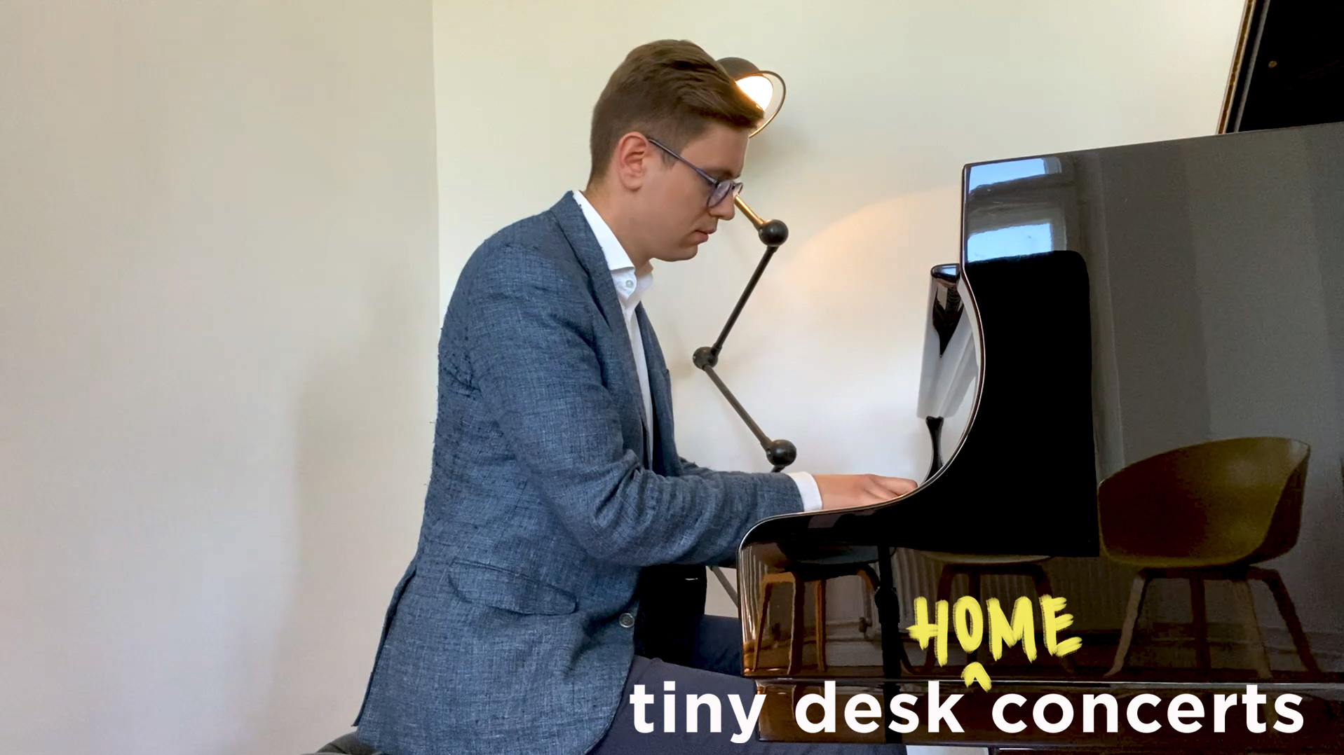 Víkingur Ólafsson plays a Tiny Desk (home) concert. (NPR)