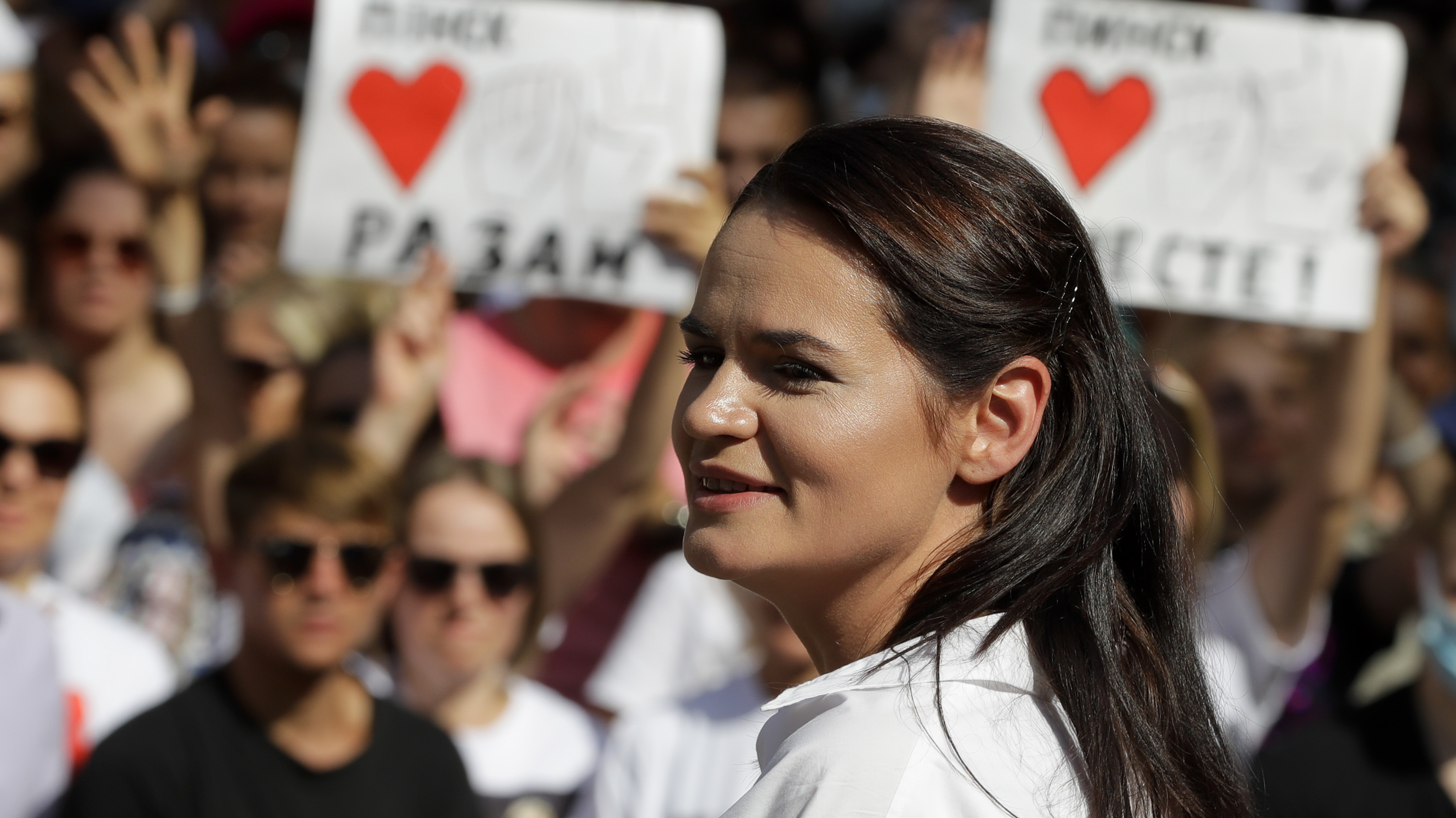 Svetlana Tikhanovskaya, candidate for Belarus