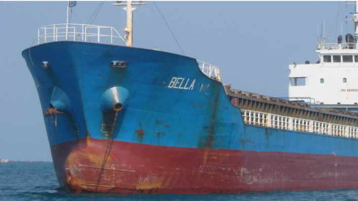 M/T Bella's cargo has been seized as it was carrying petroleum from Iran to Venezuela, the U.S. Department of Justice says. (Department of Justice)
