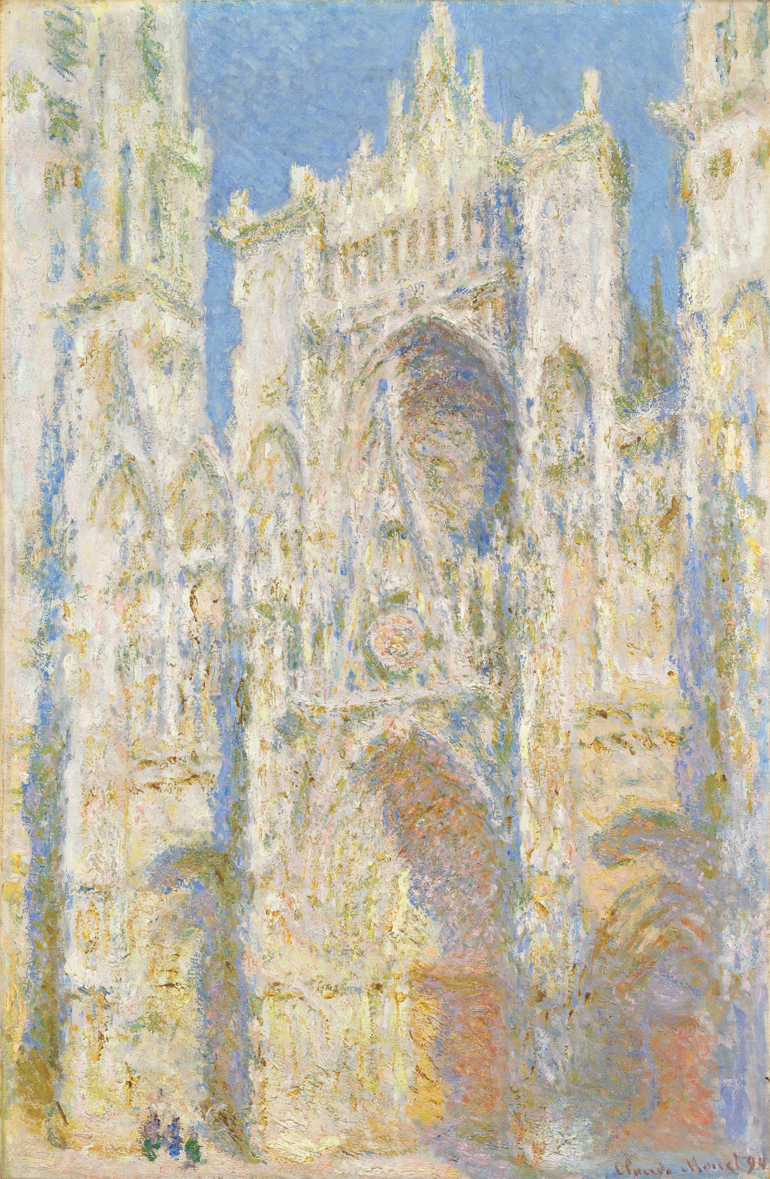 Claude Monet's <em>Rouen Cathedral, West Façade, Sunlight,</em> 1894<em> </em> (National Gallery of Art)