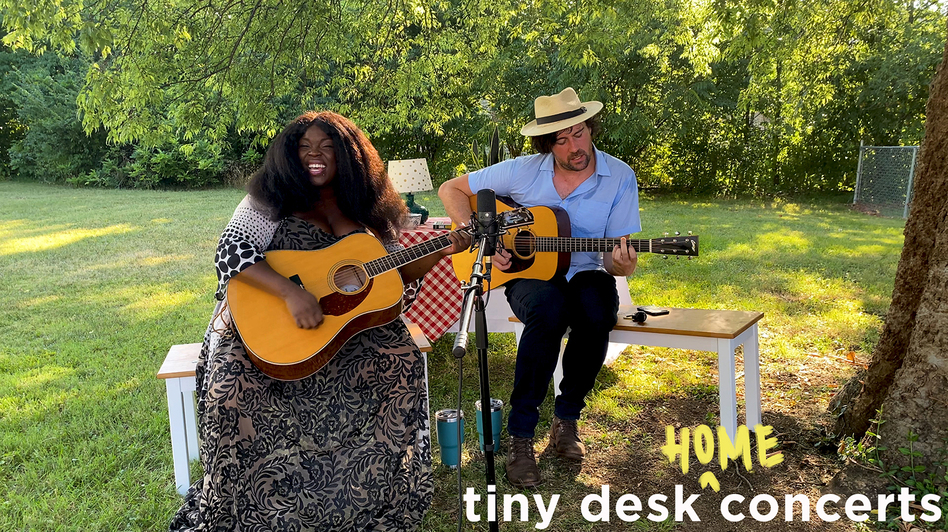 Yola plays a Tiny Desk home concert. (NPR/NPR)