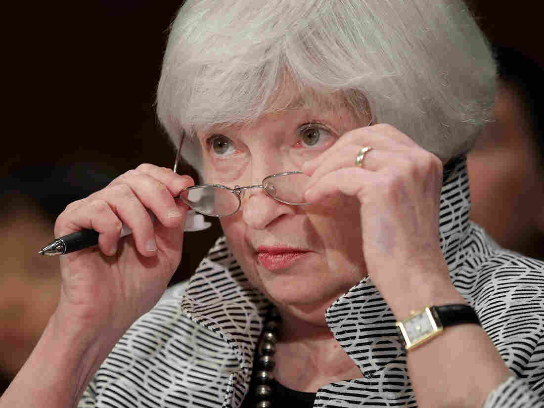 WASHINGTON, DC - JULY 13: Federal Reserve Board Chairwoman Janet Yellen testifies before the Senate Banking, Housing and Urban Affairs Committee in the Dirksen Senate Office Building on Capitol Hill July 13, 2017 in Washington, DC. (Photo by Chip Somodevilla/Getty Images)