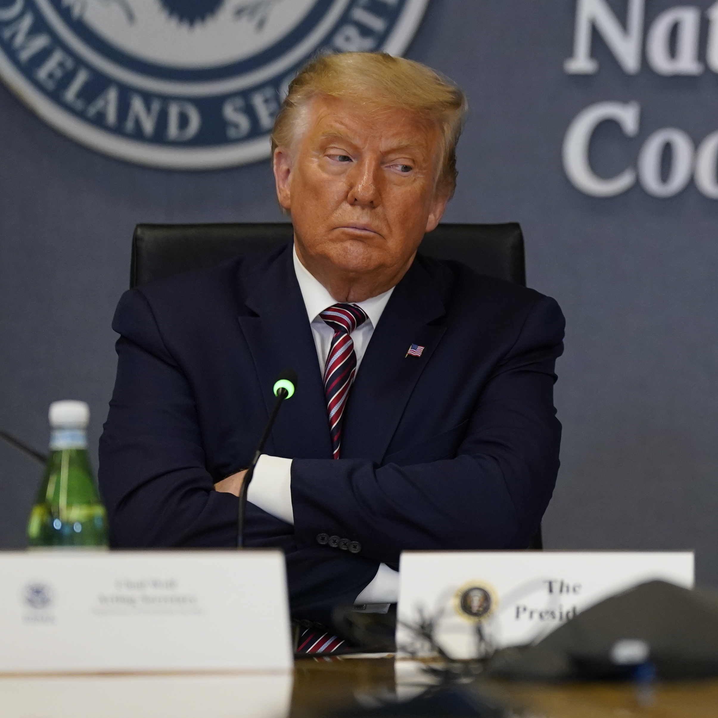 Before Big Convention Speech, Trump Visits FEMA For Storm Briefing