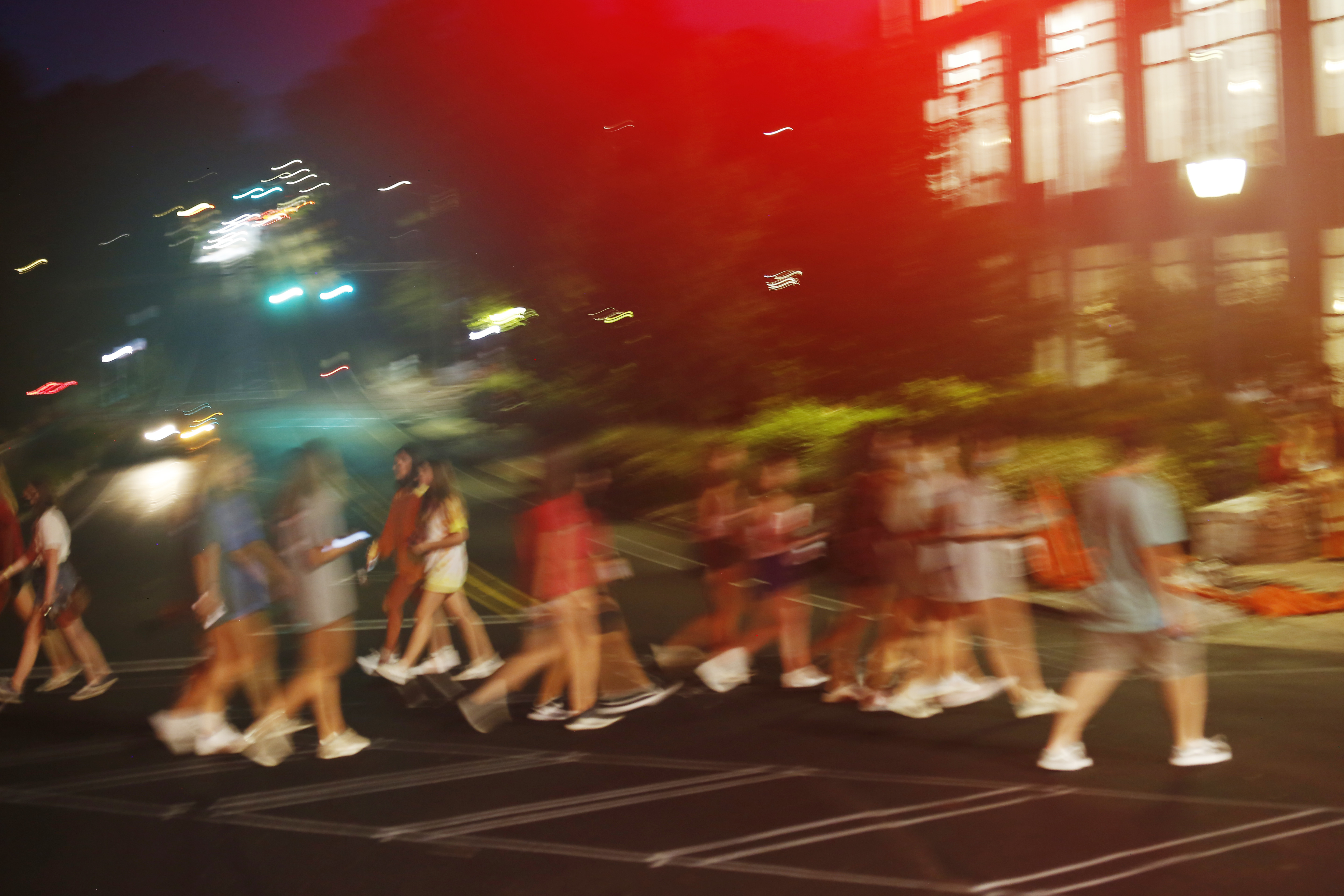 Students on campus at the University of Georgia in Athens. (NPR)