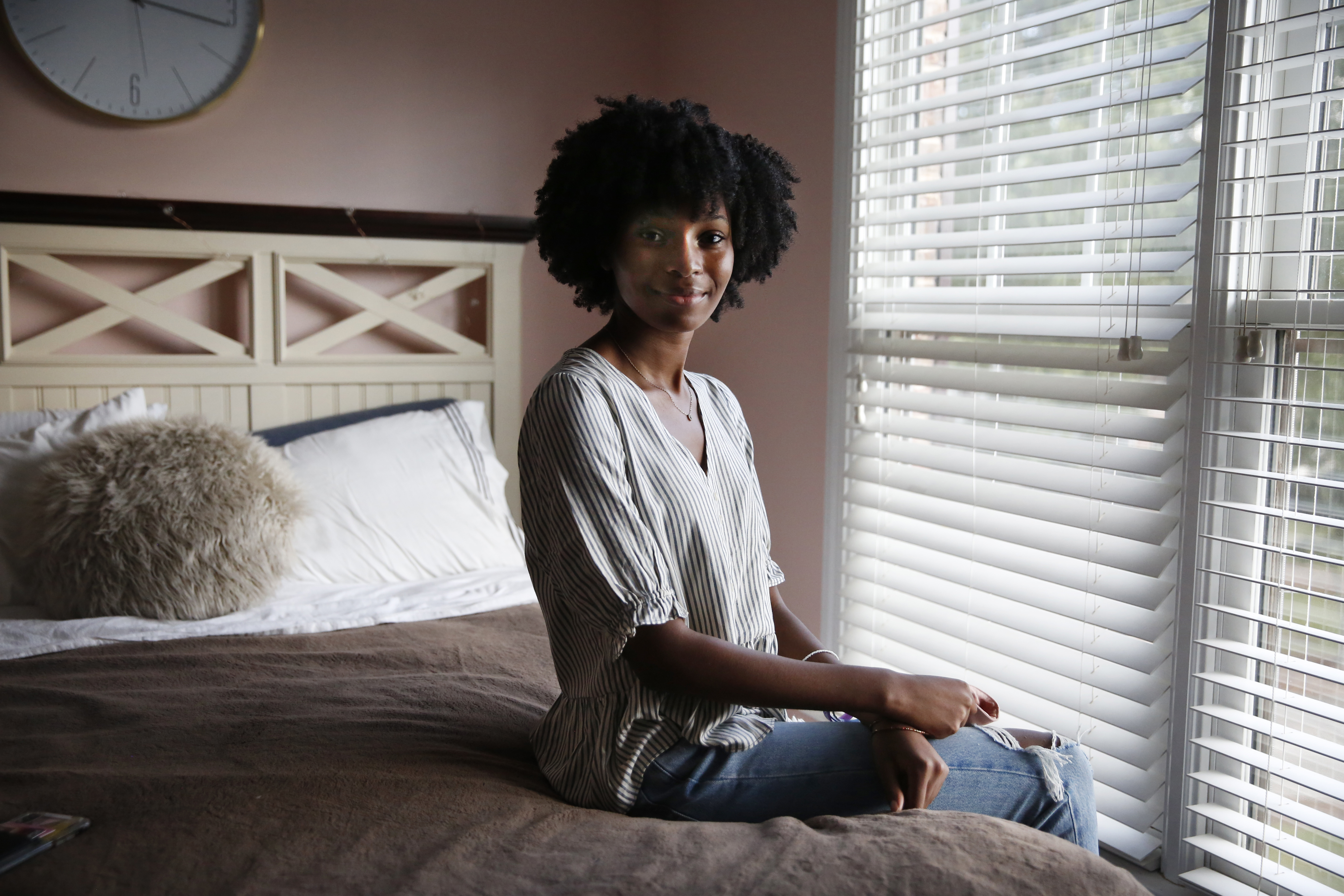 Zia Huballah, a junior at Emory University, is starting the fall semester online from her family's home outside Atlanta. (NPR)