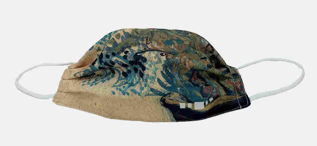 Van Gogh inspired mask from The Barnes Foundation