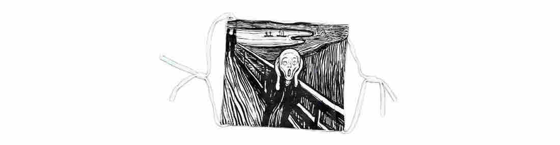 A mask inspired by Edvard Munch's The Scream from Milwaukee Art Museum