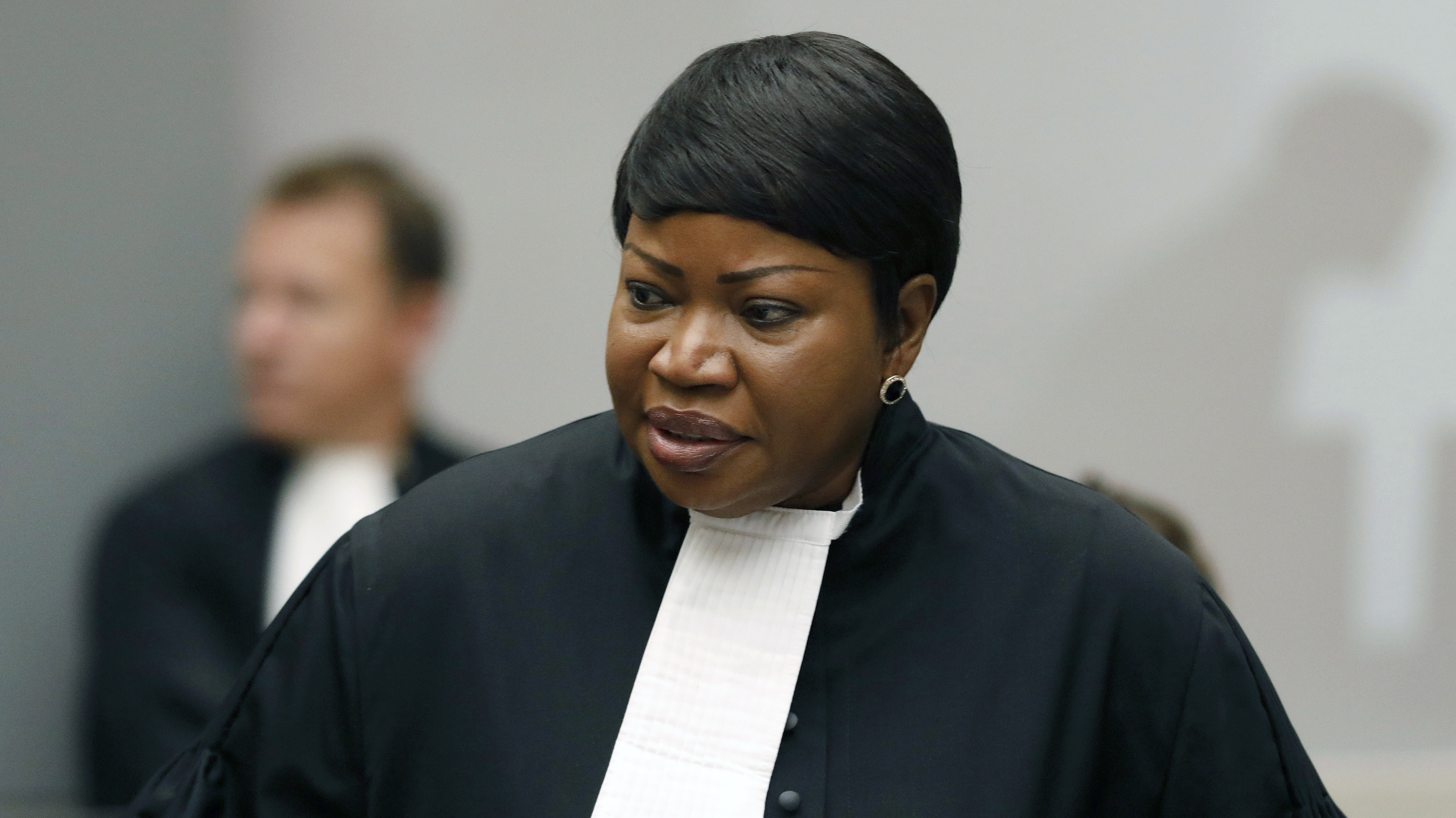 International Criminal Court Chief Prosecutor Fatou Bensouda, seen here in 2018, has been added to the U.S. Treasury