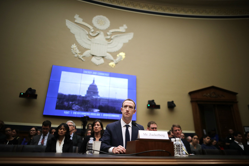 Facebook CEO Mark Zuckerberg testifies before the House Energy and Commerce Committee in April 2018 on Capitol Hill. (Chip Somodevilla/Getty Images)