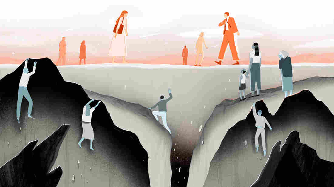 There are divides when it comes to who is doing well financially and who is struggling during this pandemic, a new poll finds.